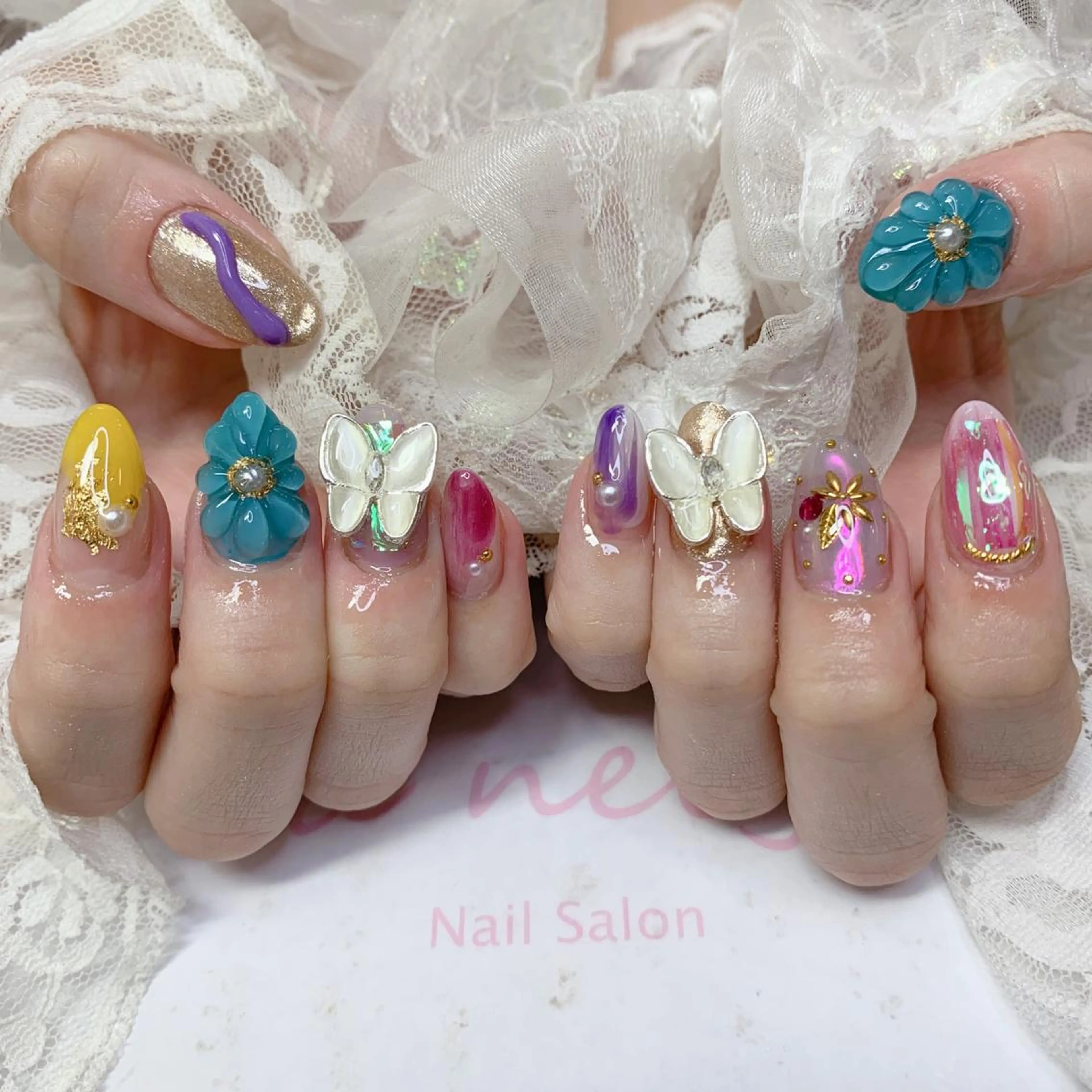 ネイル 成人式 ハンドネイル La neige* yuki 🐩🌙のネイルデザイン