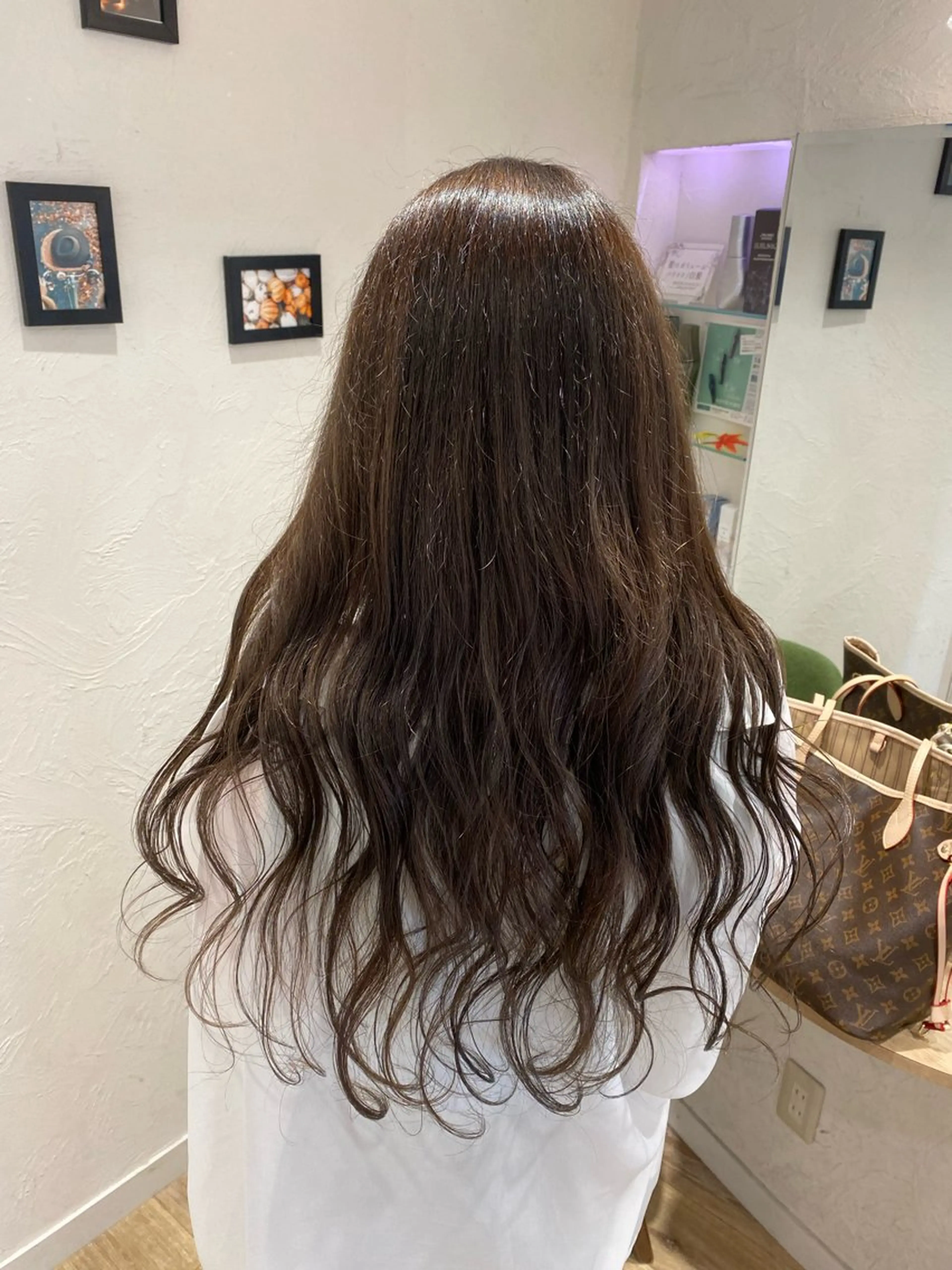 ロング カラー カット ヘアカラー 目黒・不動前 カットモデル/モモカのヘアスタイル