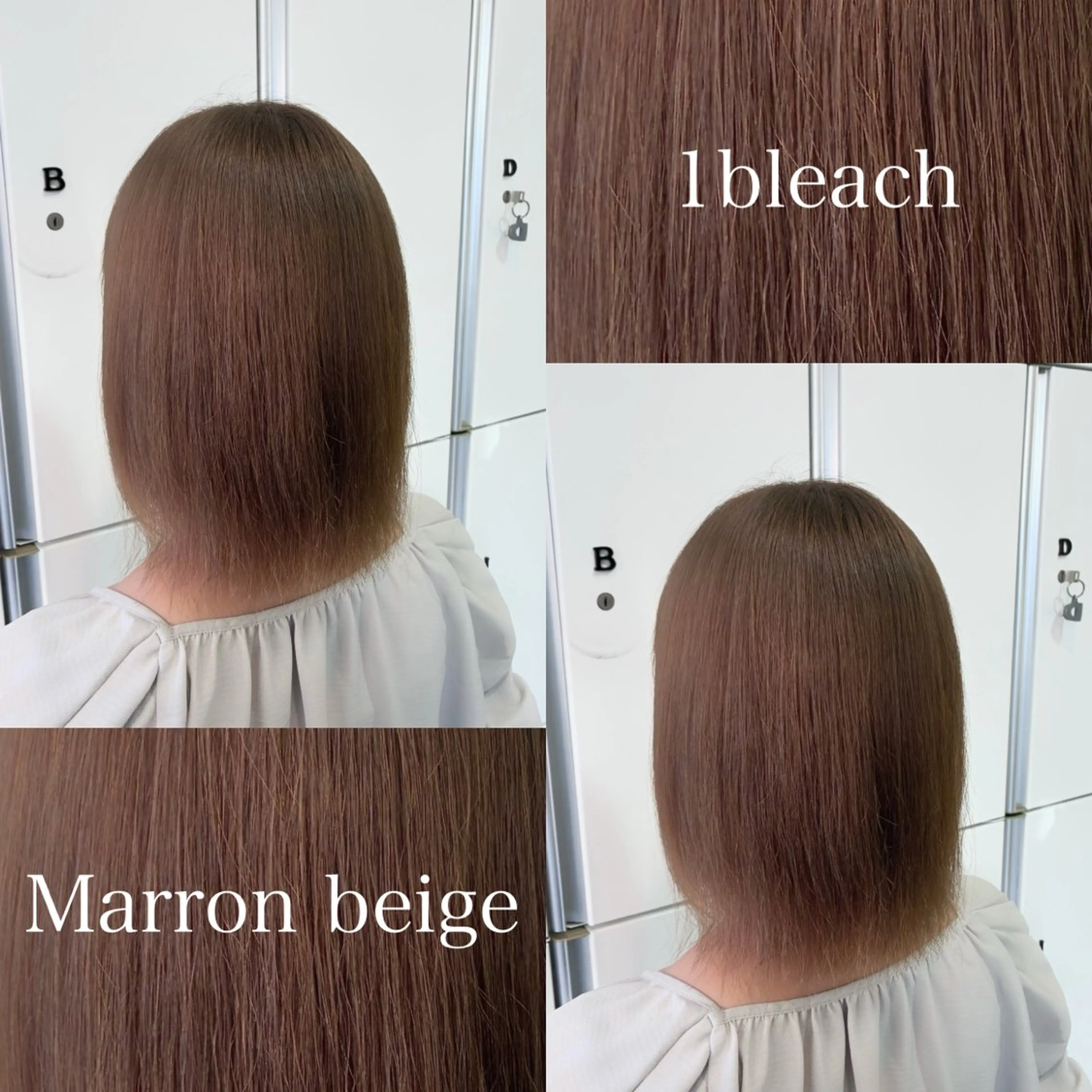 ミディアム ヘアカラー ミルクティーベージュ 暖色カラー/池田麻帆のヘアスタイル