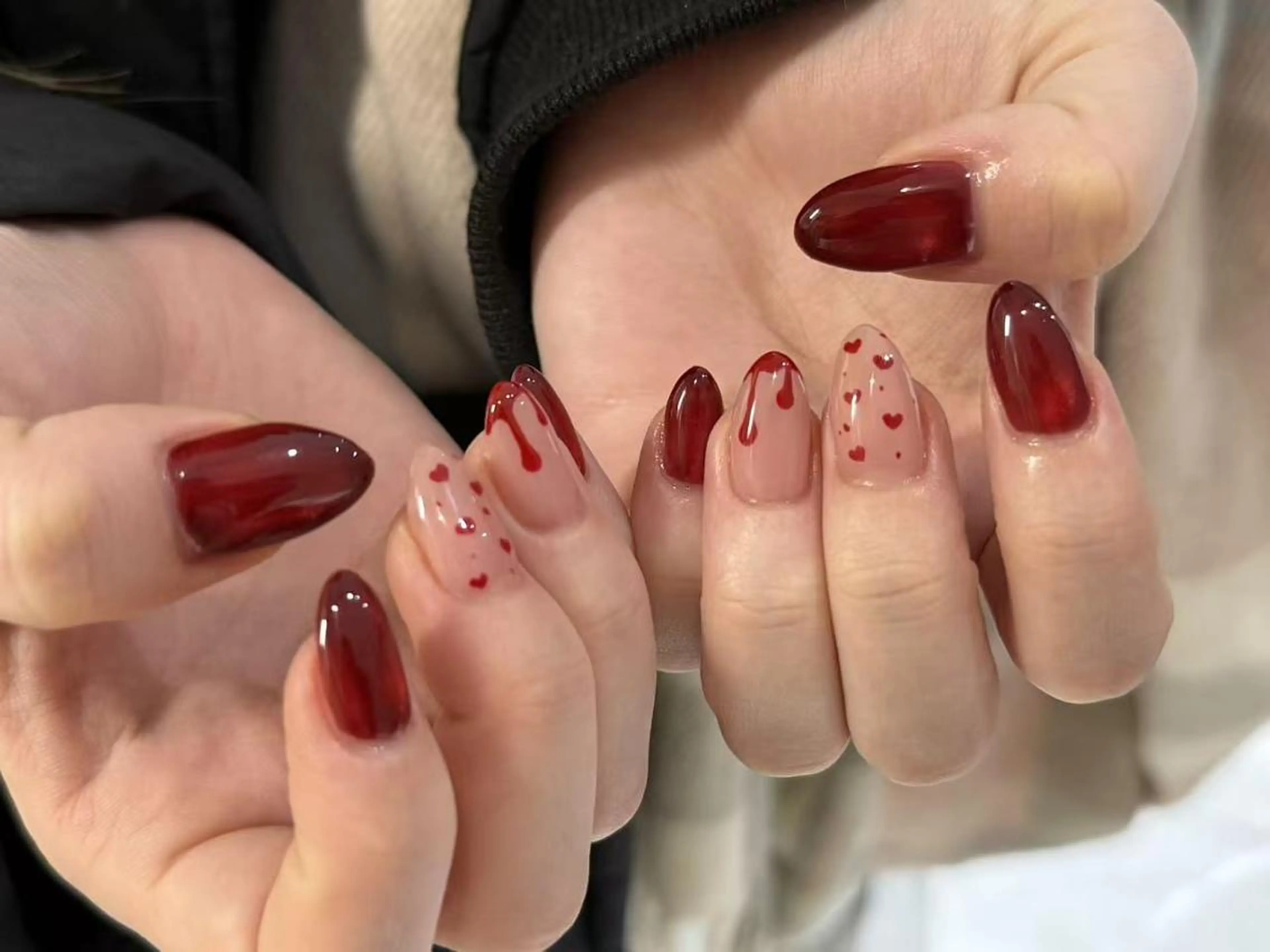 ネイル チークネイル 長さ出し フレンチネイル グラデーション マグネットネイル ハンドネイル ハンドケア 💕Dreamy KIYO💕のネイルデザイン