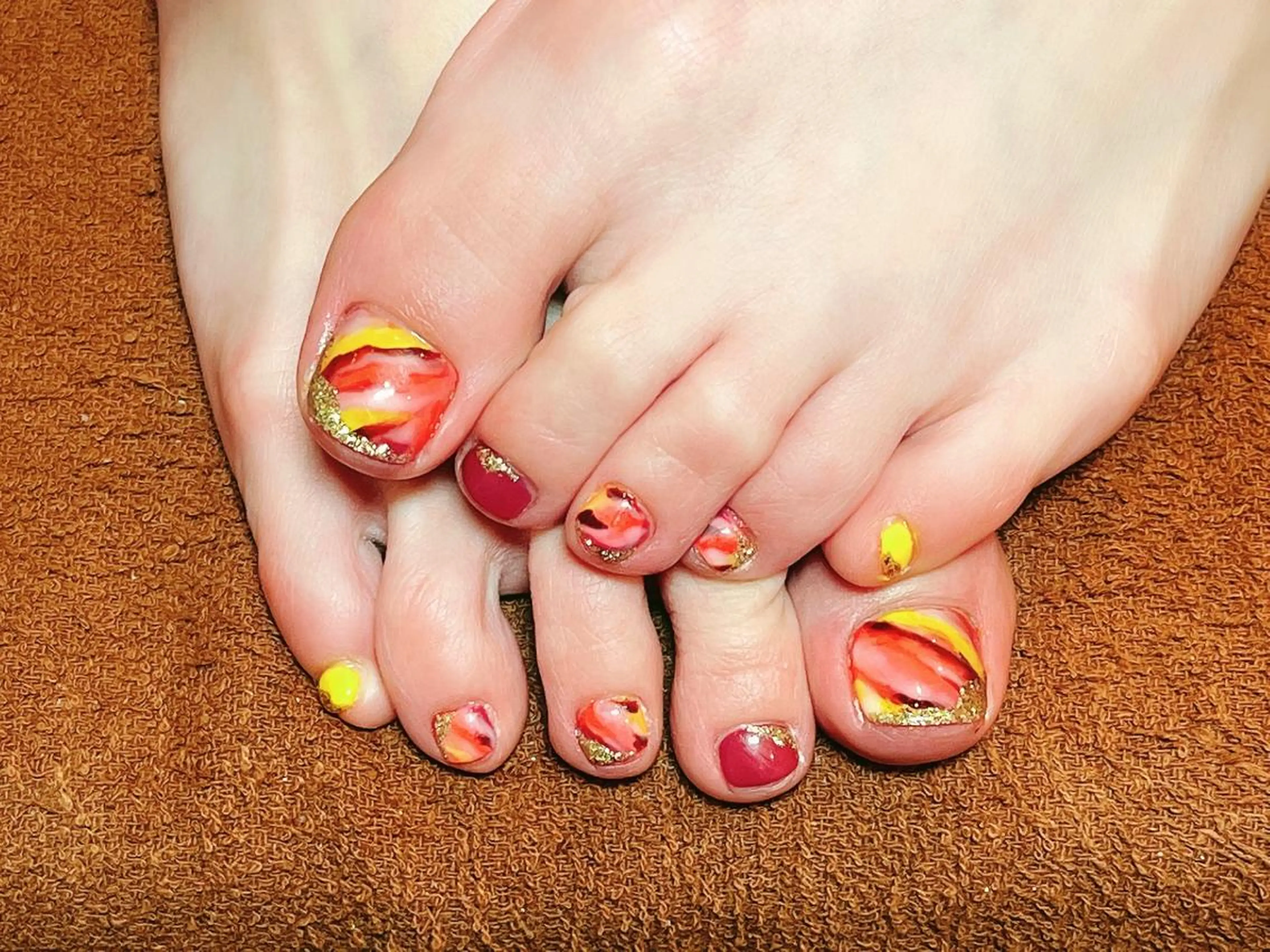 ネイル フットネイル Protea ❁⃘*.ﾟ清家 美穂のネイルデザイン