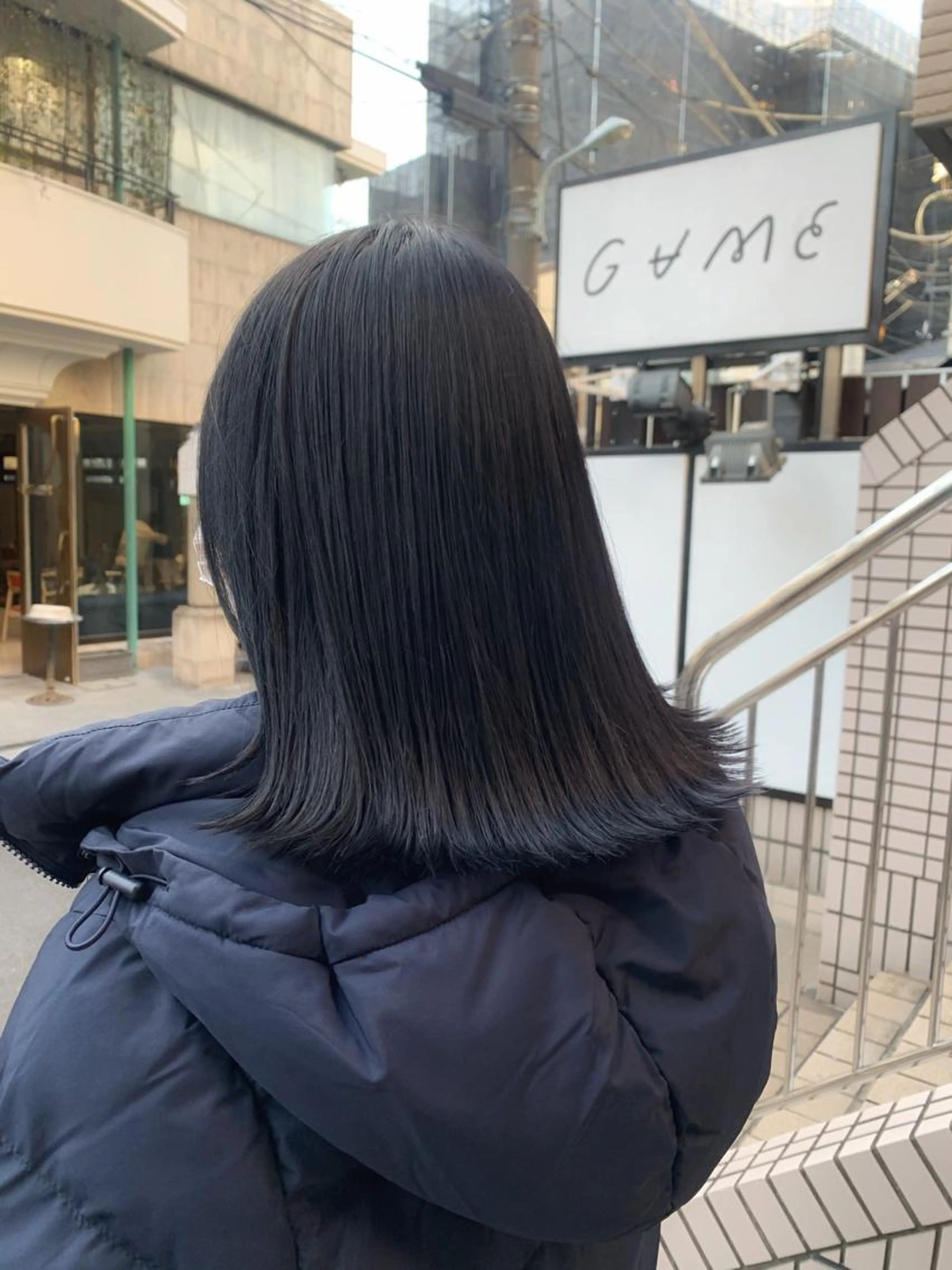 💙ブルー/ネイビーカラー💙カラー➕選べるトリートメント(ネイビーブルー/ブルーブラック/ネイビーブラック)の写真