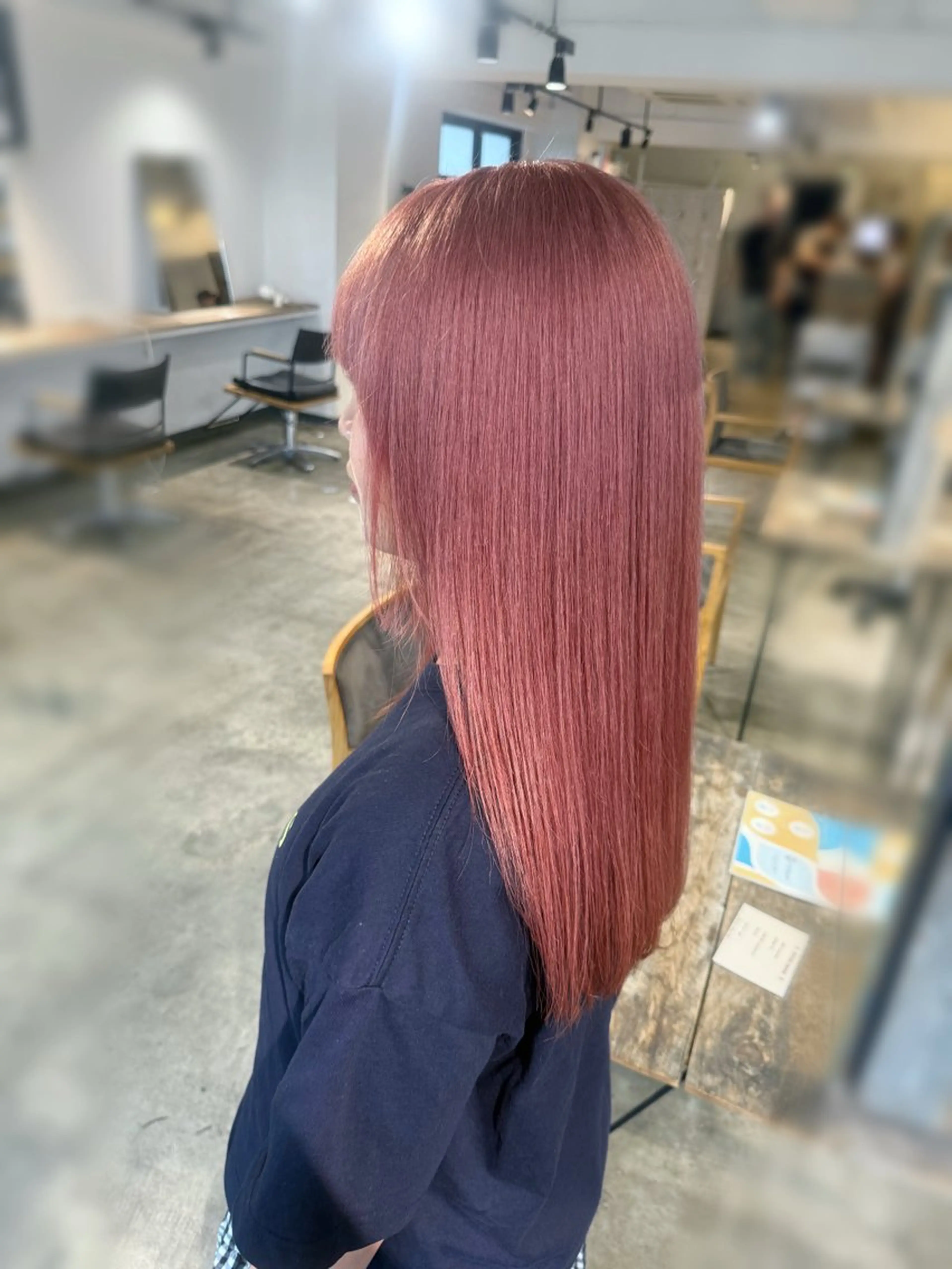 ロング カラー ベージュカラー ピンクカラー ピンクベージュ ヘアカラー トリートメント 🫧ブリーチモデル/ 透明感カラー /みきのヘアスタイル
