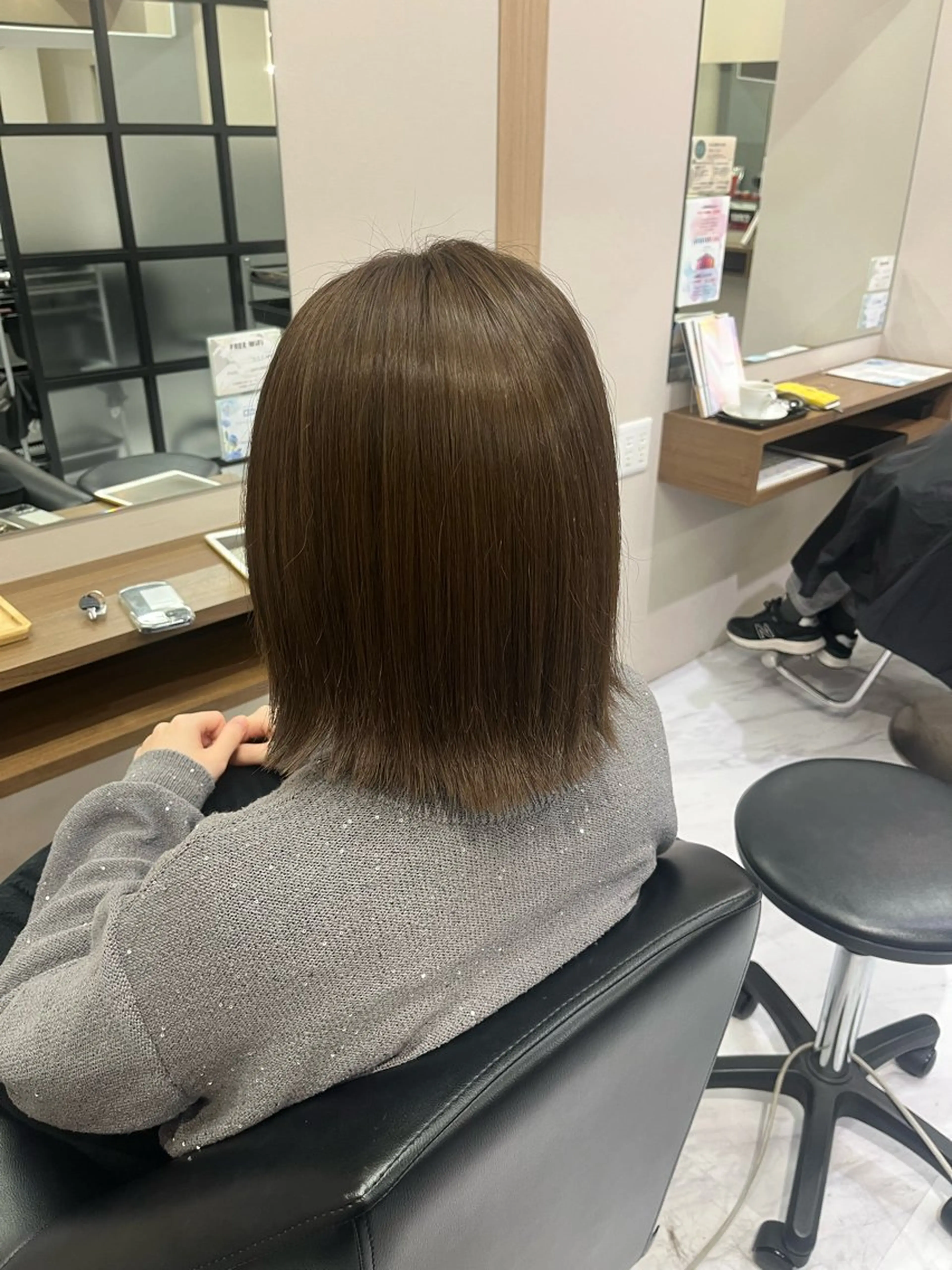 ミディアム 骨格/顔型/診断/ 伏見/伊藤桃花のヘアスタイル