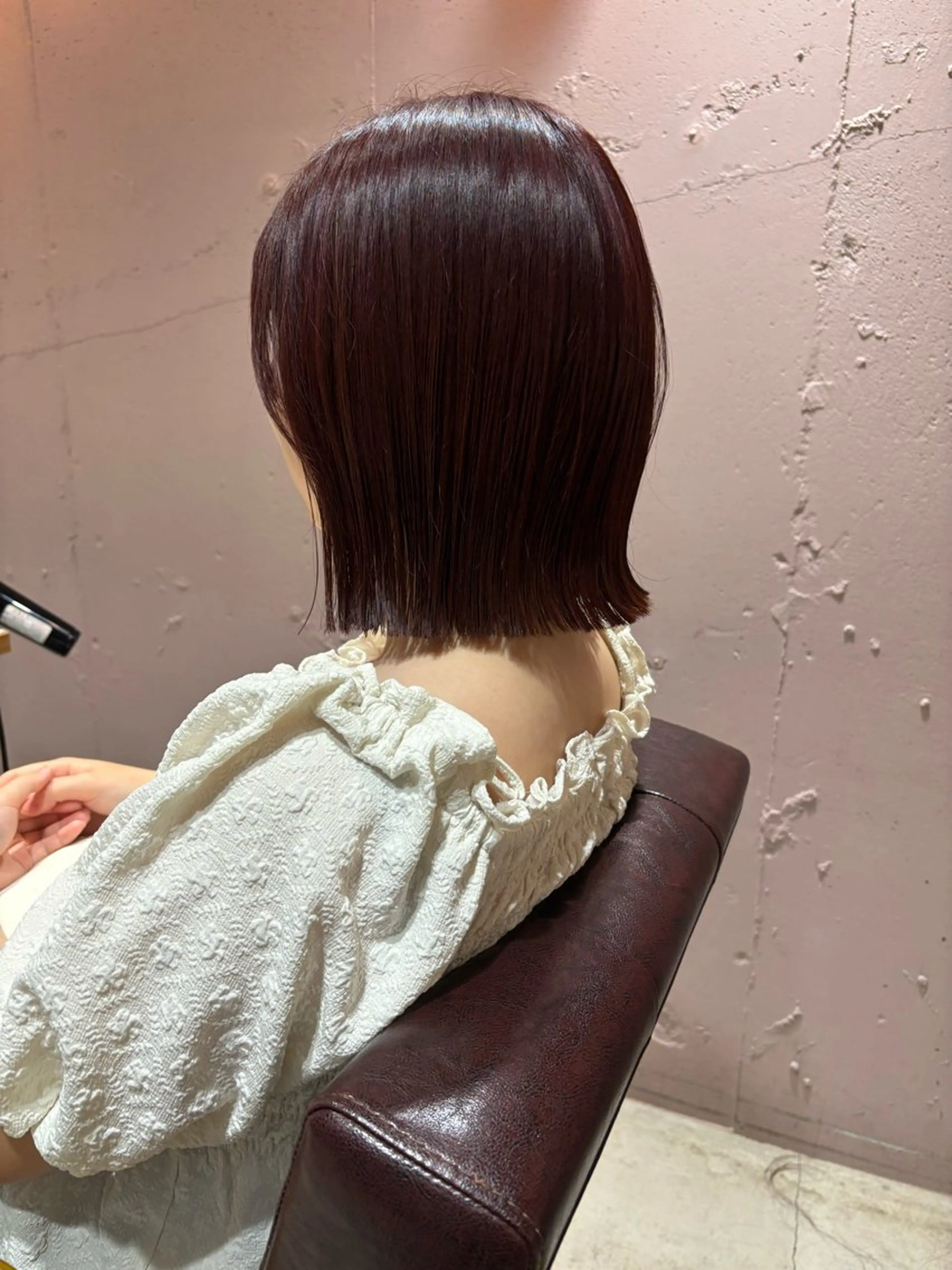 ミディアム カラー カット ヘアカラー トリートメント mei｜顔まわり ×透明感カラーのヘアスタイル