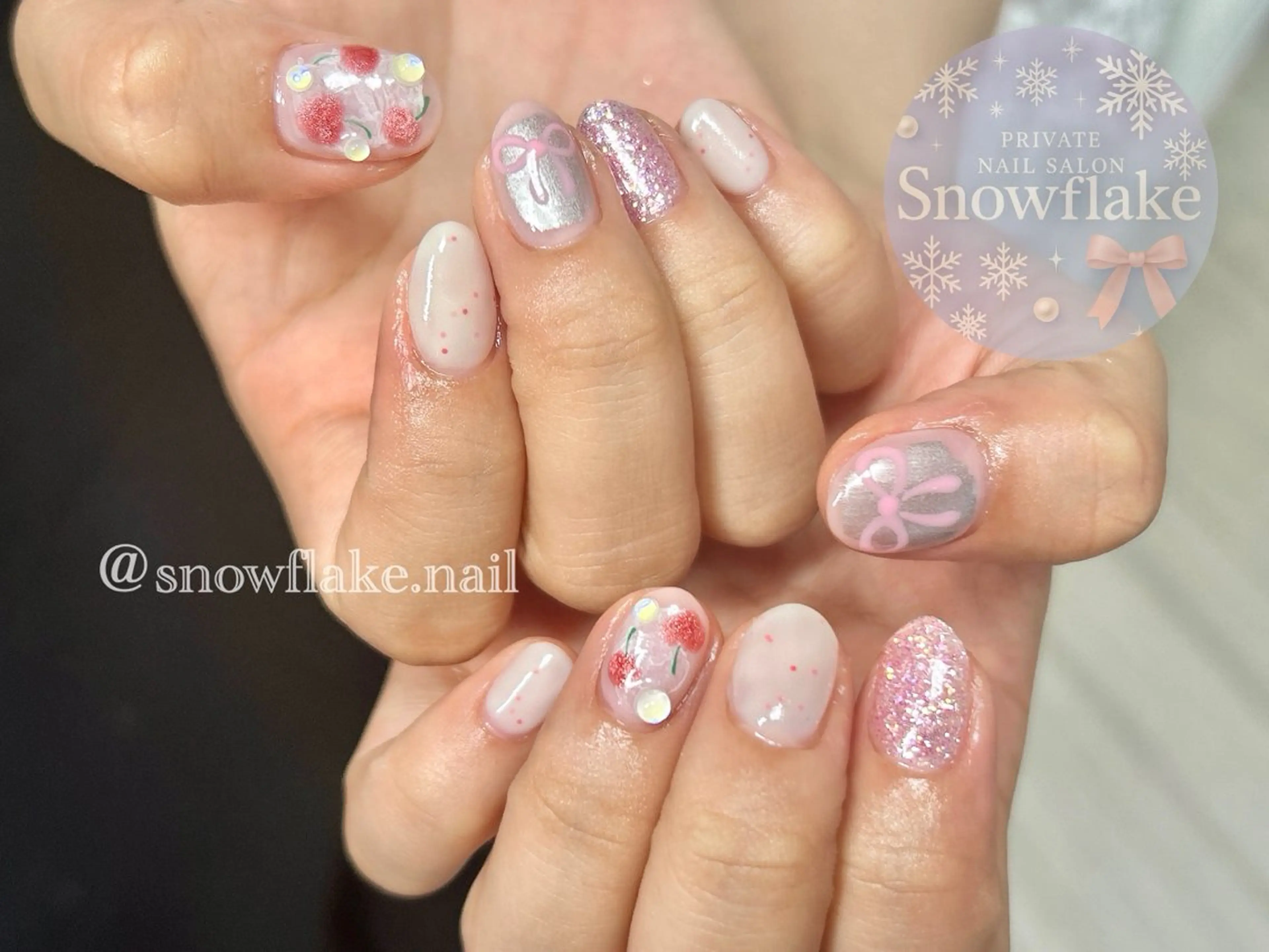 ネイル Snow flake 🫧YUKIのネイルデザイン