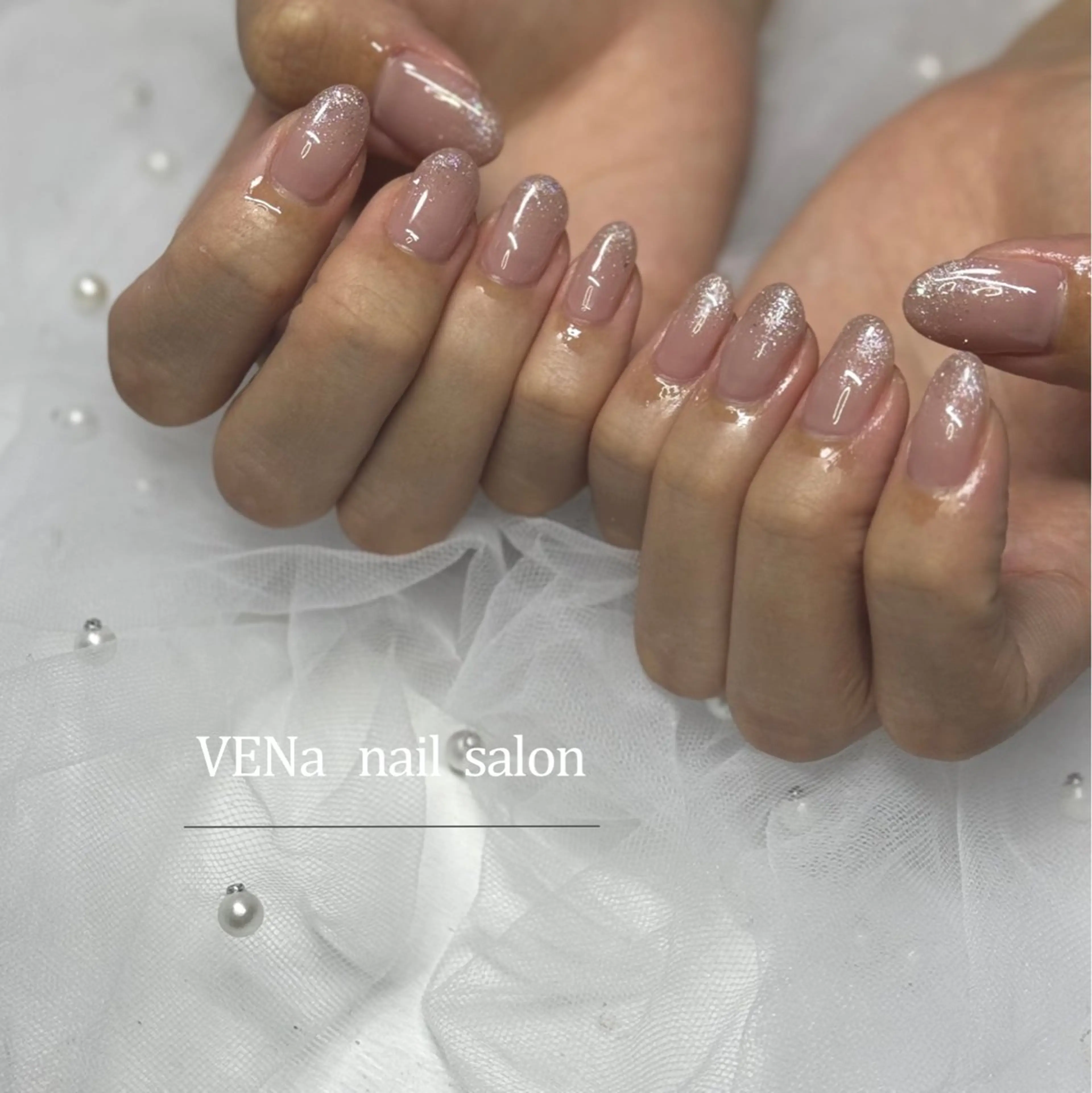 ネイル オーロラネイル フラッシュネイル フットネイル フレンチネイル 氷ネイル・うるうるネイル VENa eye＆ nail salonのネイルデザイン