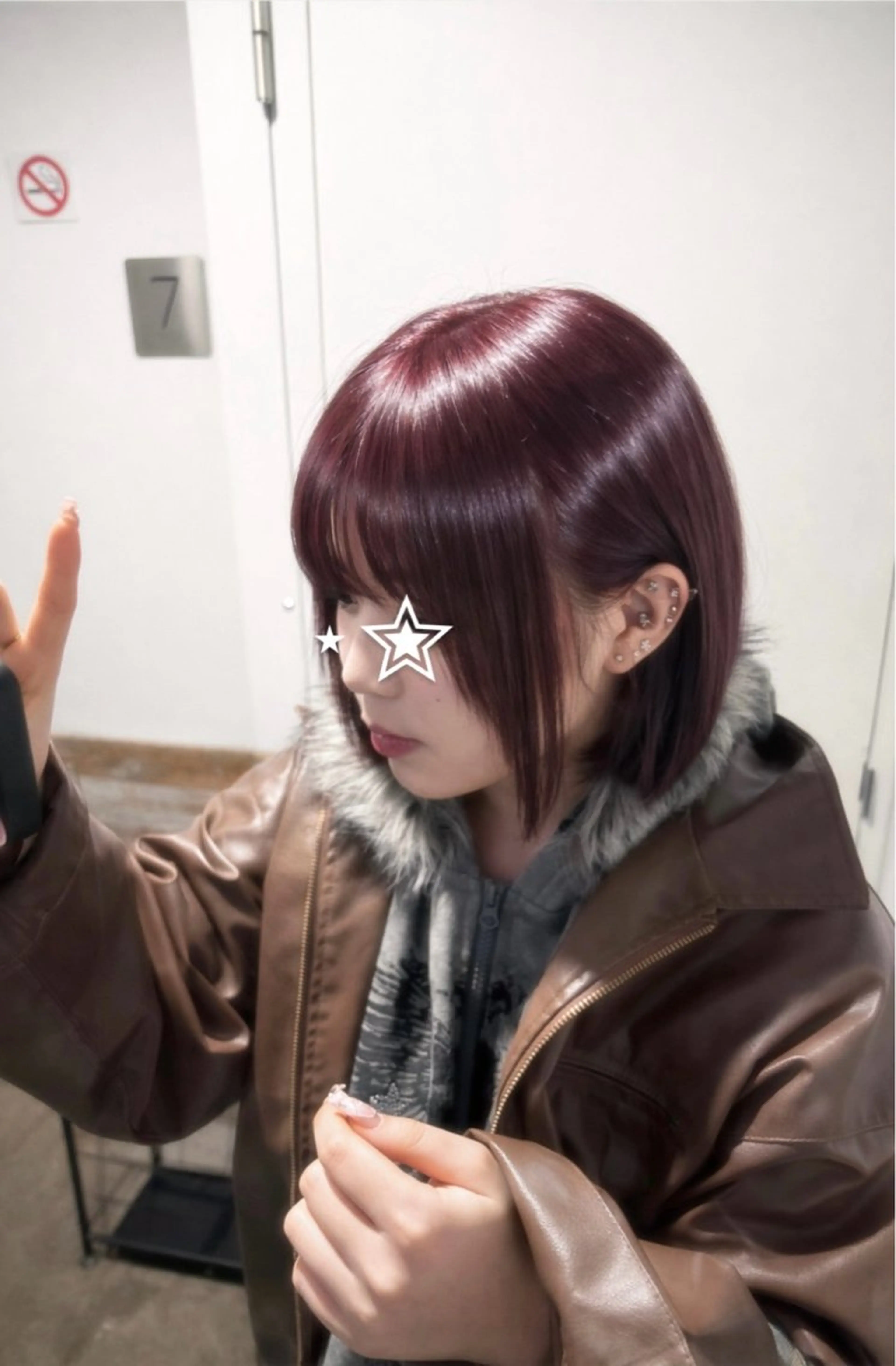 ミディアム カラー ブリーチ 縮毛矯正 🦋ナチュラルカラー /ブリーチ🥀恵佑のヘアスタイル