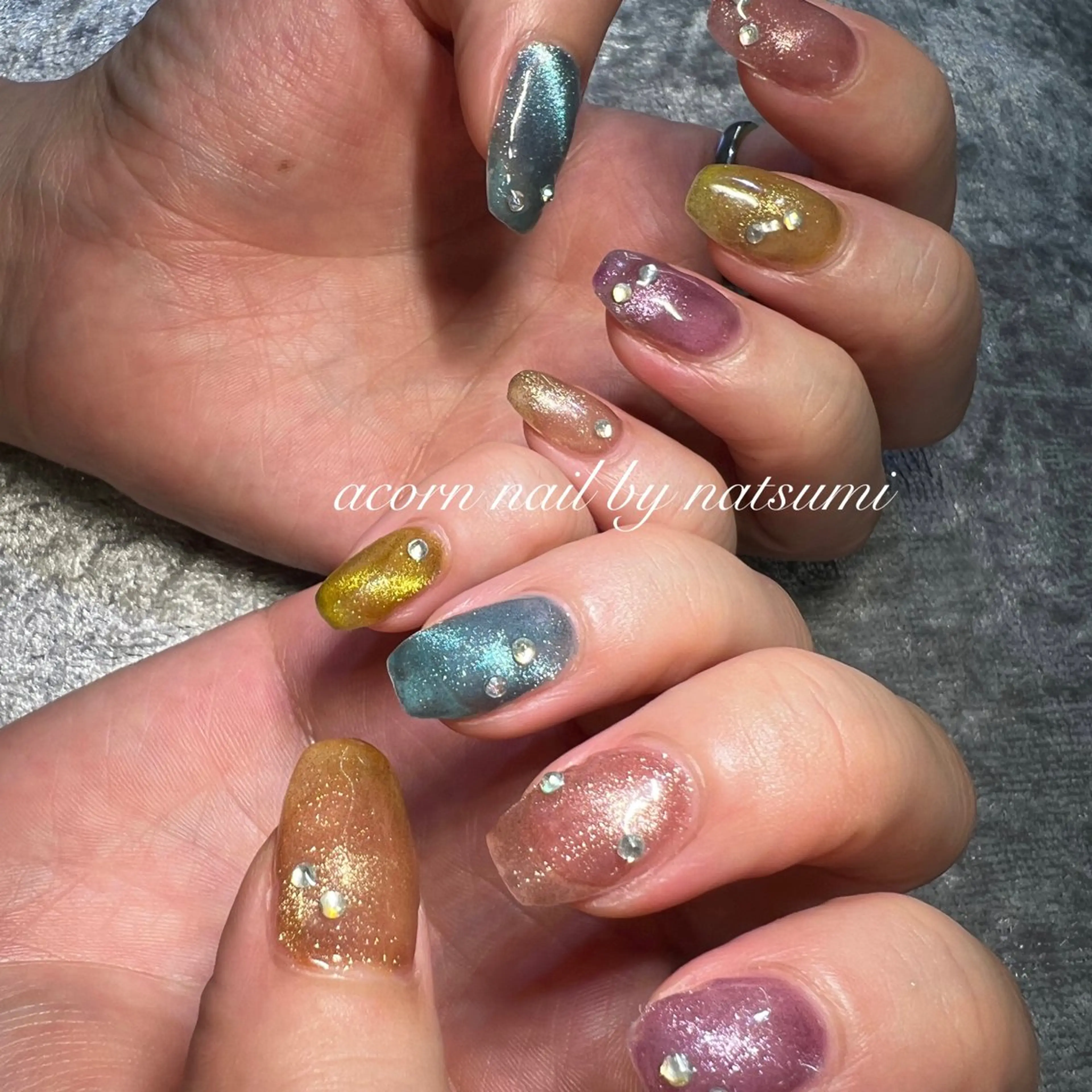 ネイル マグネットネイル 【池袋】nuts nail　なつみのネイルデザイン