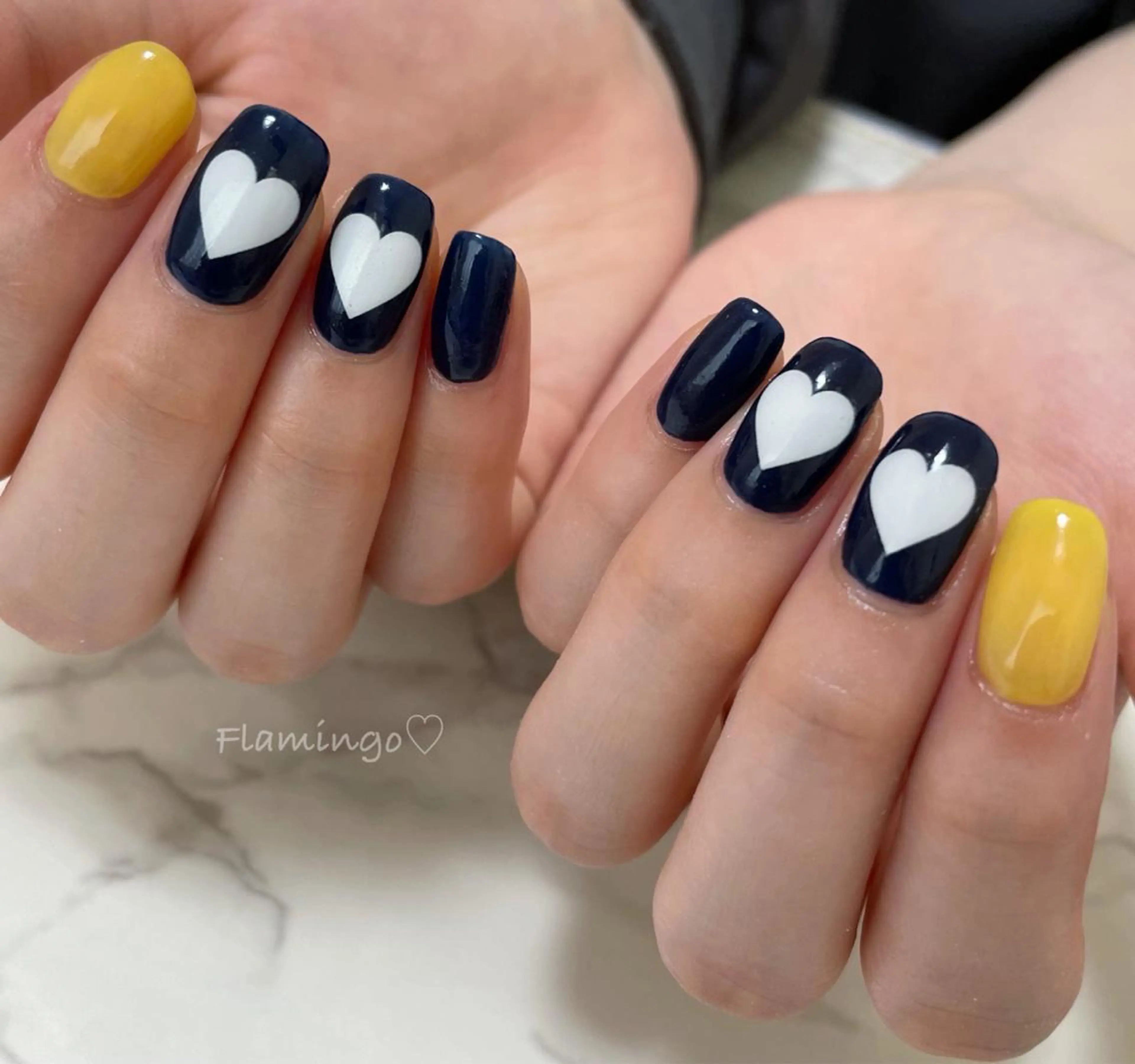 ネイル ジェルネイル ハート ワンカラーネイル シンプルネイル フィルイン／自爪育成 ／爪に優しい施術のネイルデザイン