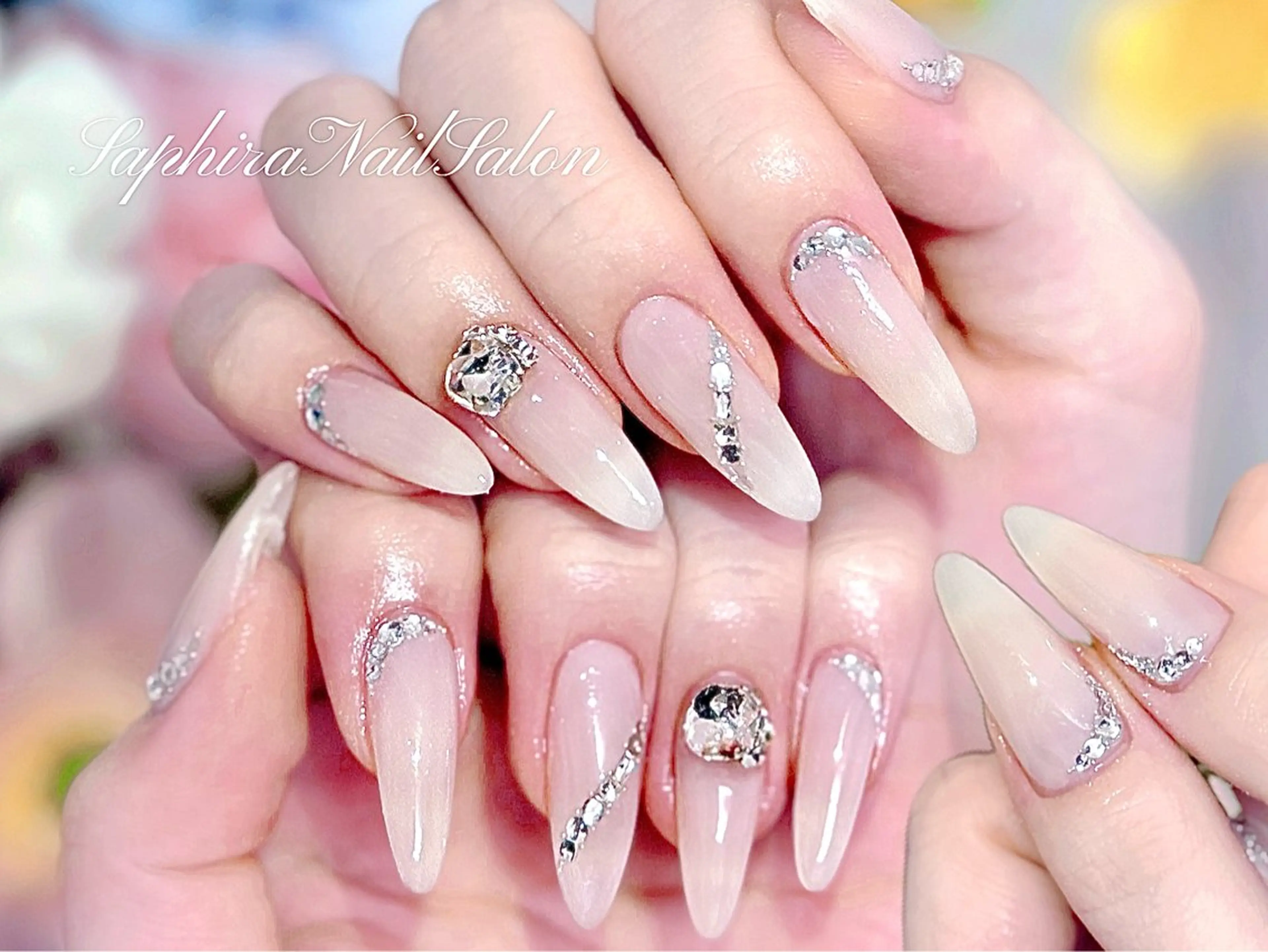カラー ハンドネイル Saphiraネイル サロン錦糸町のネイルデザイン