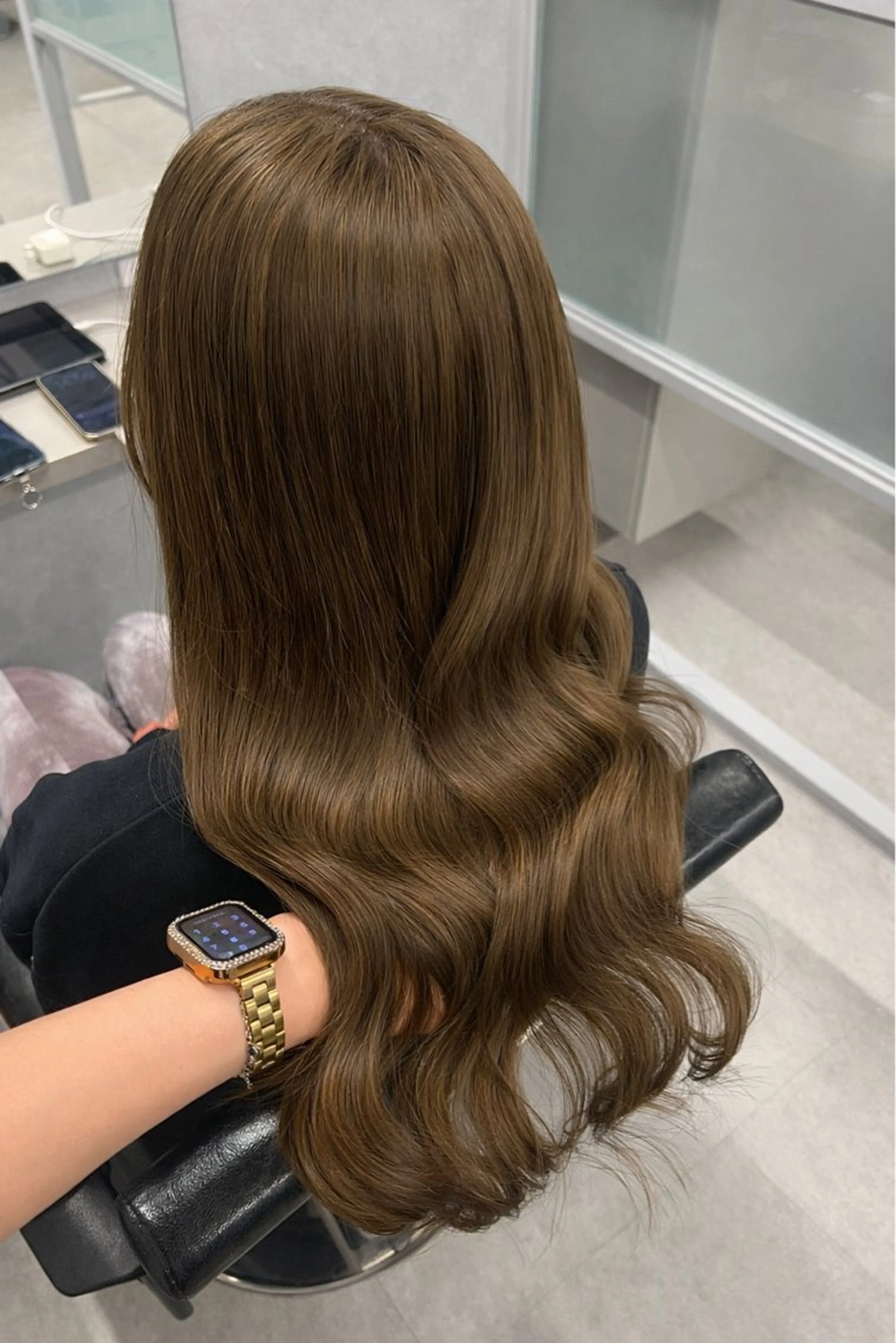 ロング カット ヘアカラー トリートメント 石津 優菜のヘアスタイル