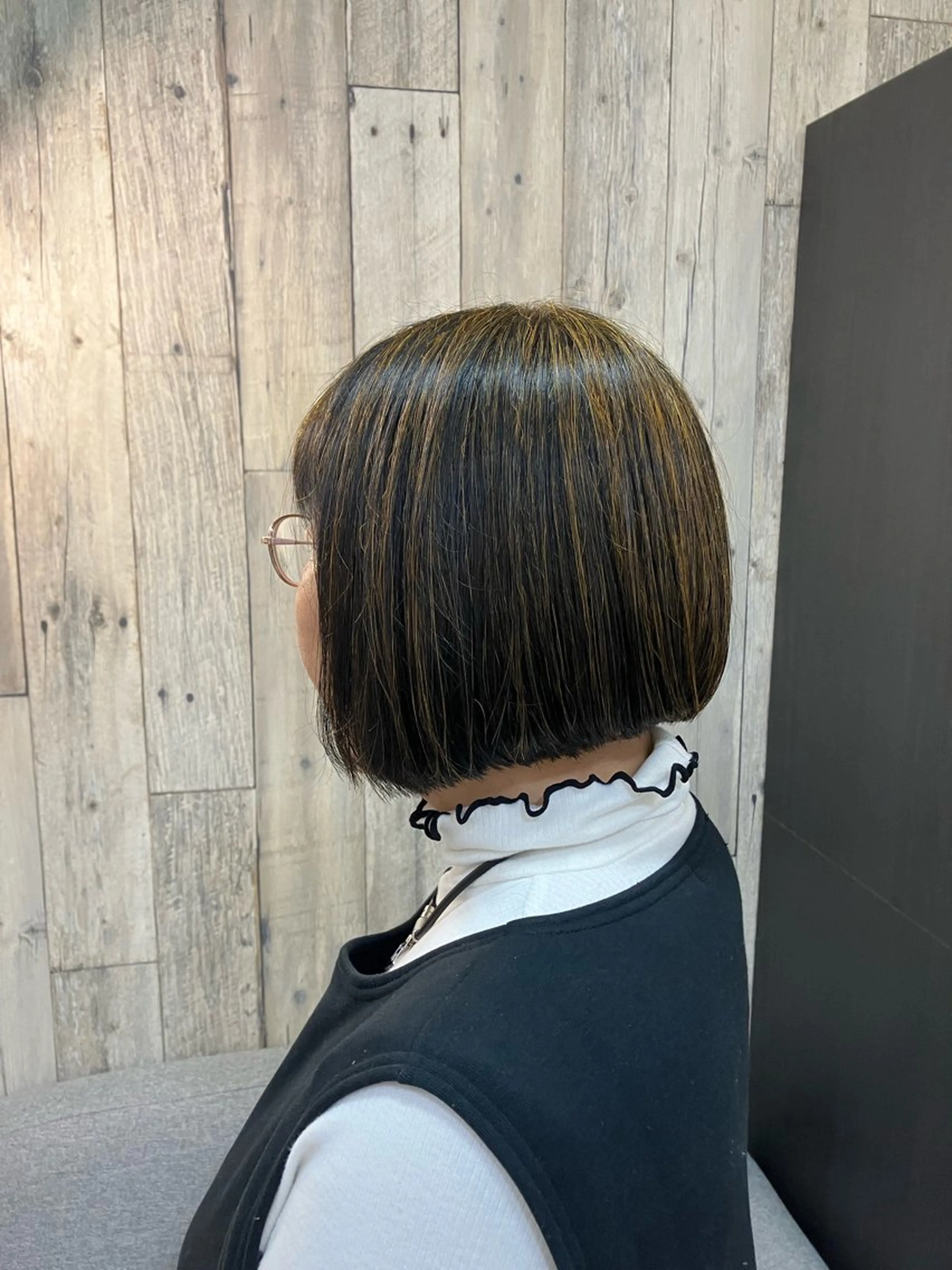 ショート ボブ 藤田 七海のヘアスタイル