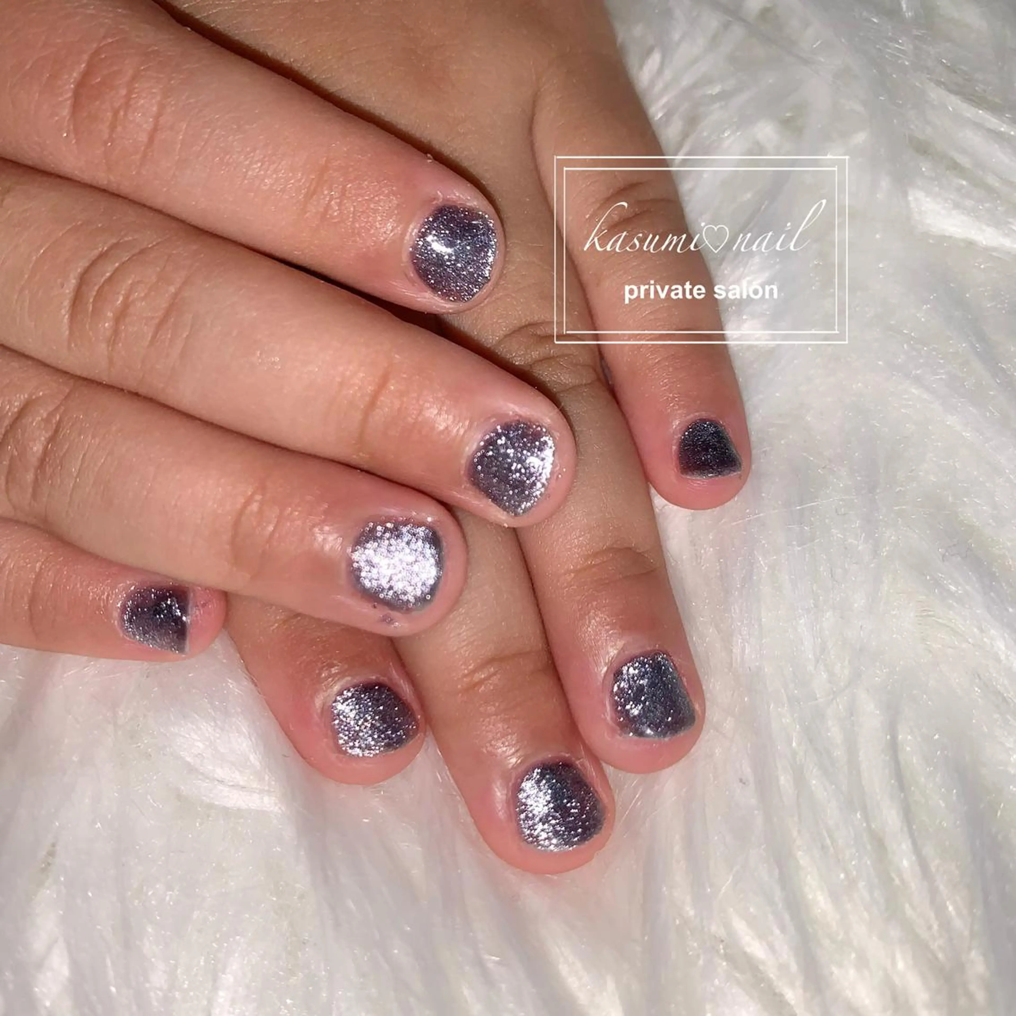 ネイル アートネイル フットネイル フレンチネイル ロングネイル マグネットネイル KASUMI♡ Nailのネイルデザイン