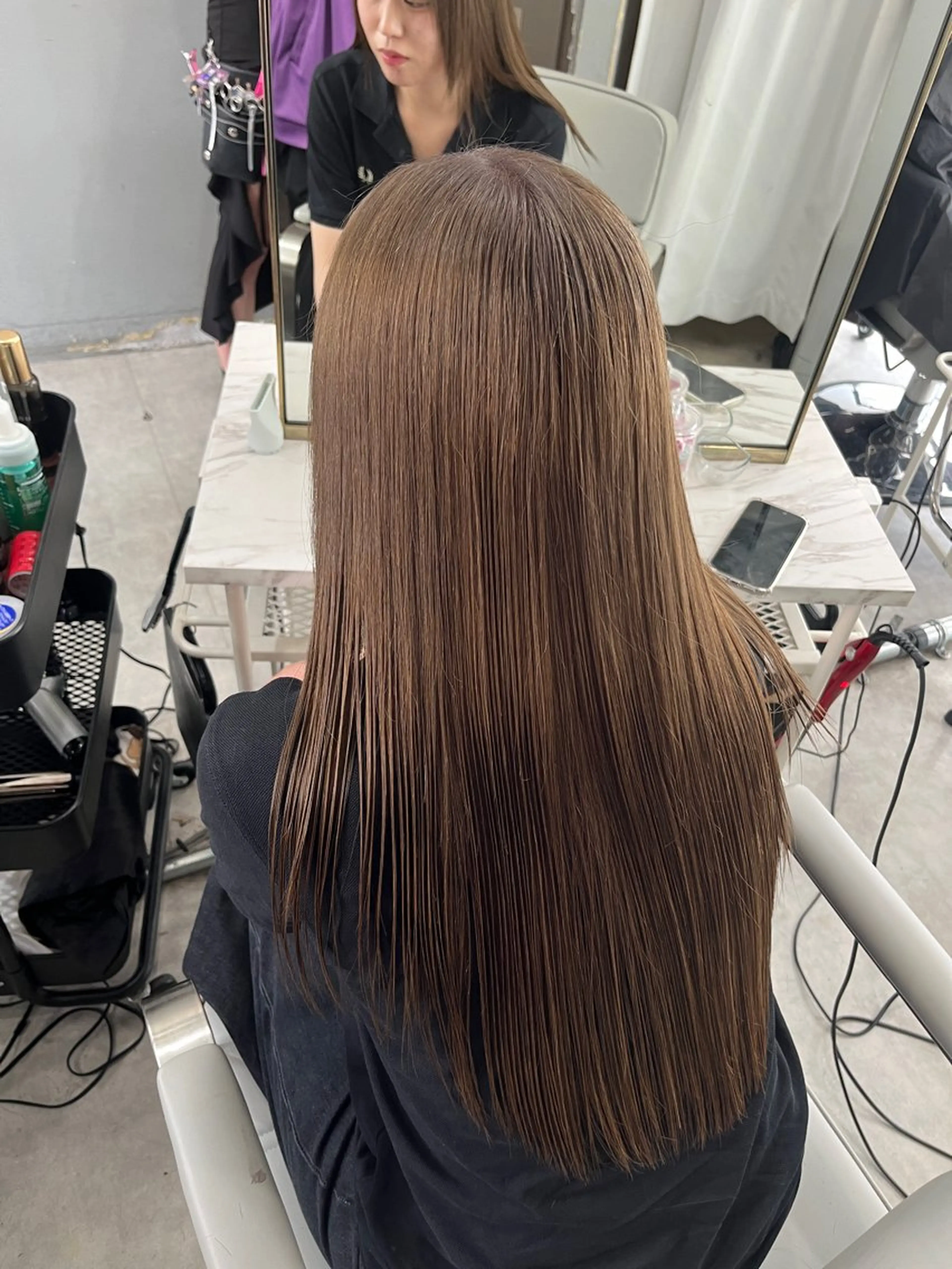 ロング カラー カット ヘアカラー トリートメント 🎀透明感 カラー🎀ミズキのヘアスタイル