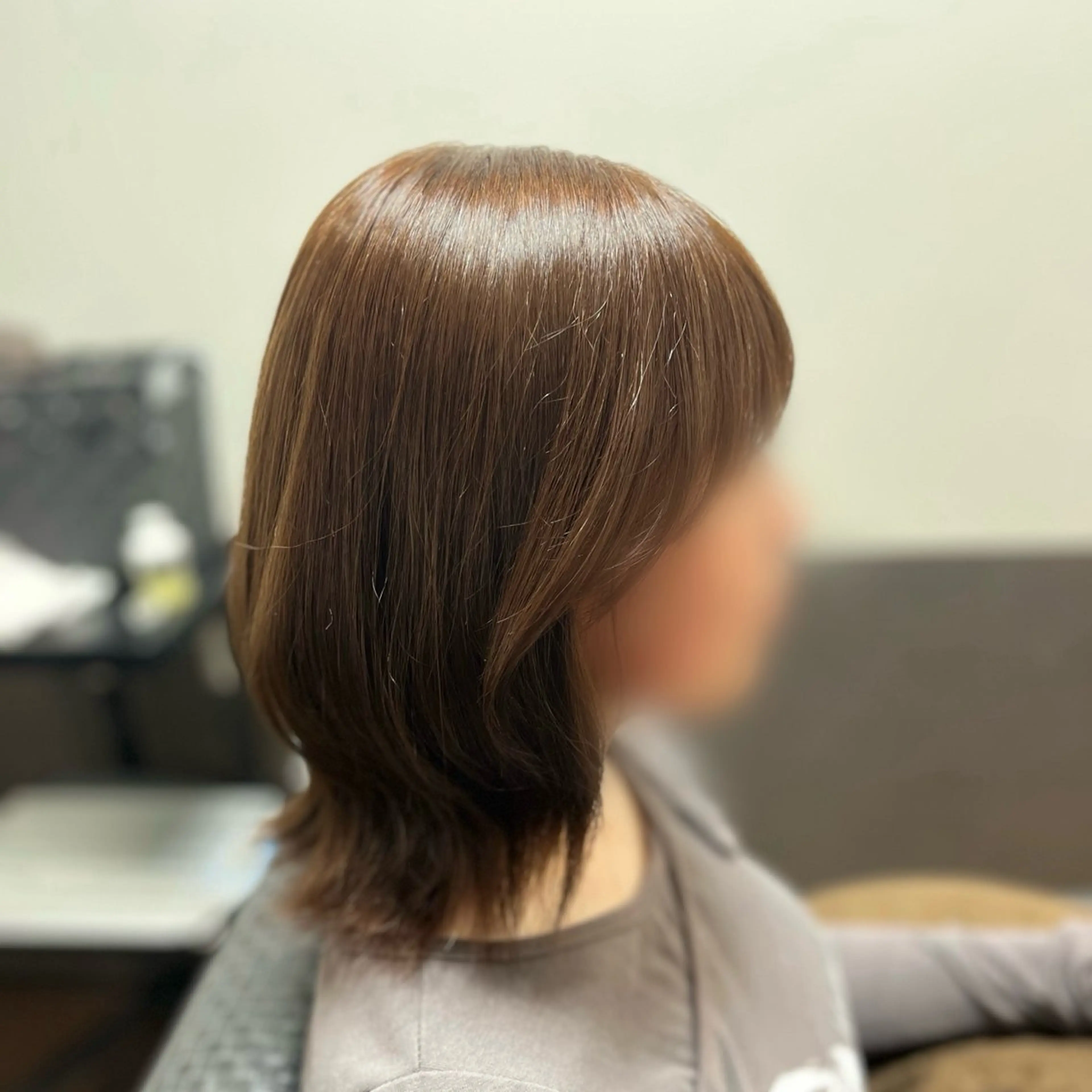 ミディアム カラー ブラウンカラー 外ハネヘア モデル募集中🌼 岩下陽万里のヘアスタイル