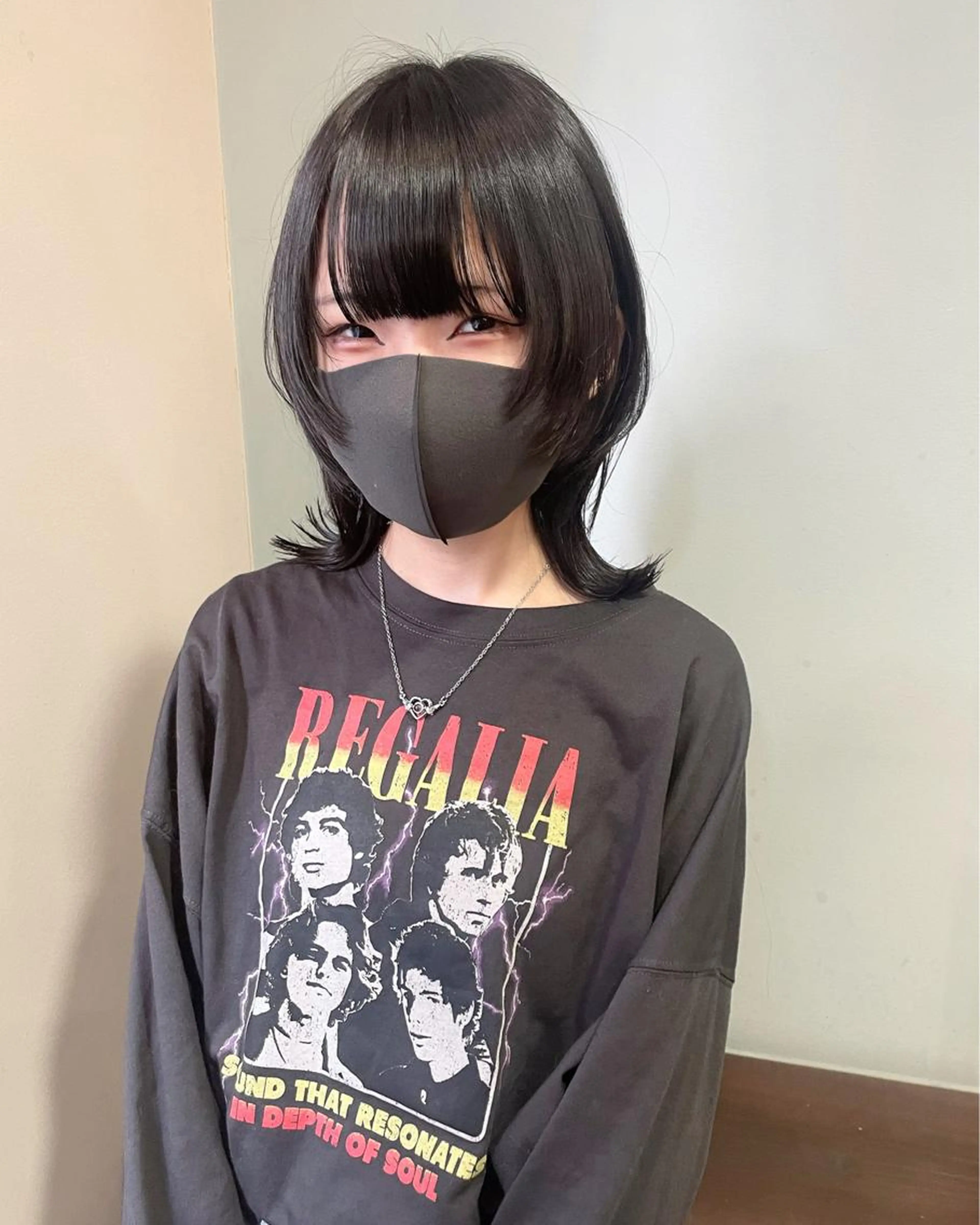 似合わせ💙小顔に見えるウルフカットの写真