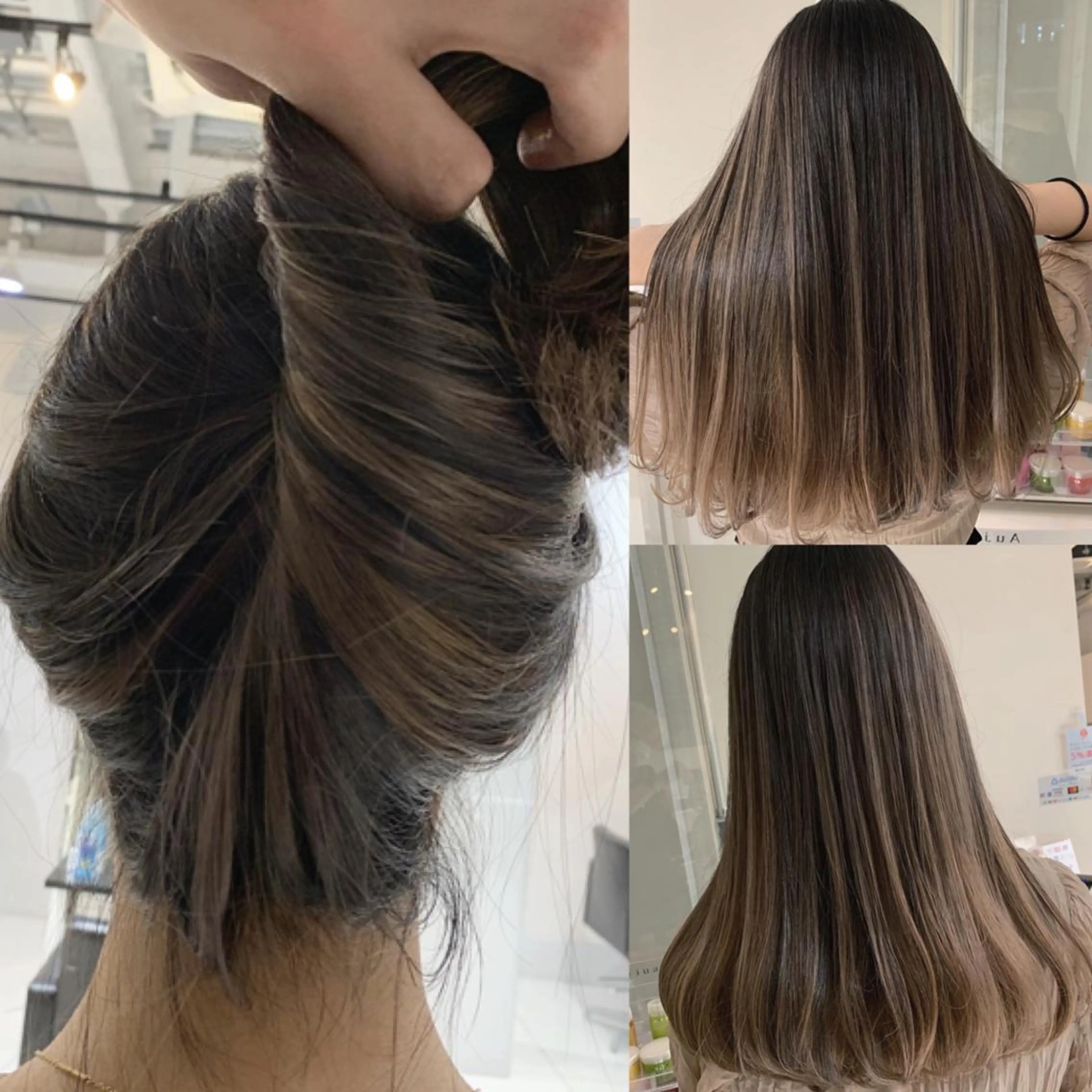 セミロング レイヤーカット 阿部 圭悟のヘアスタイル