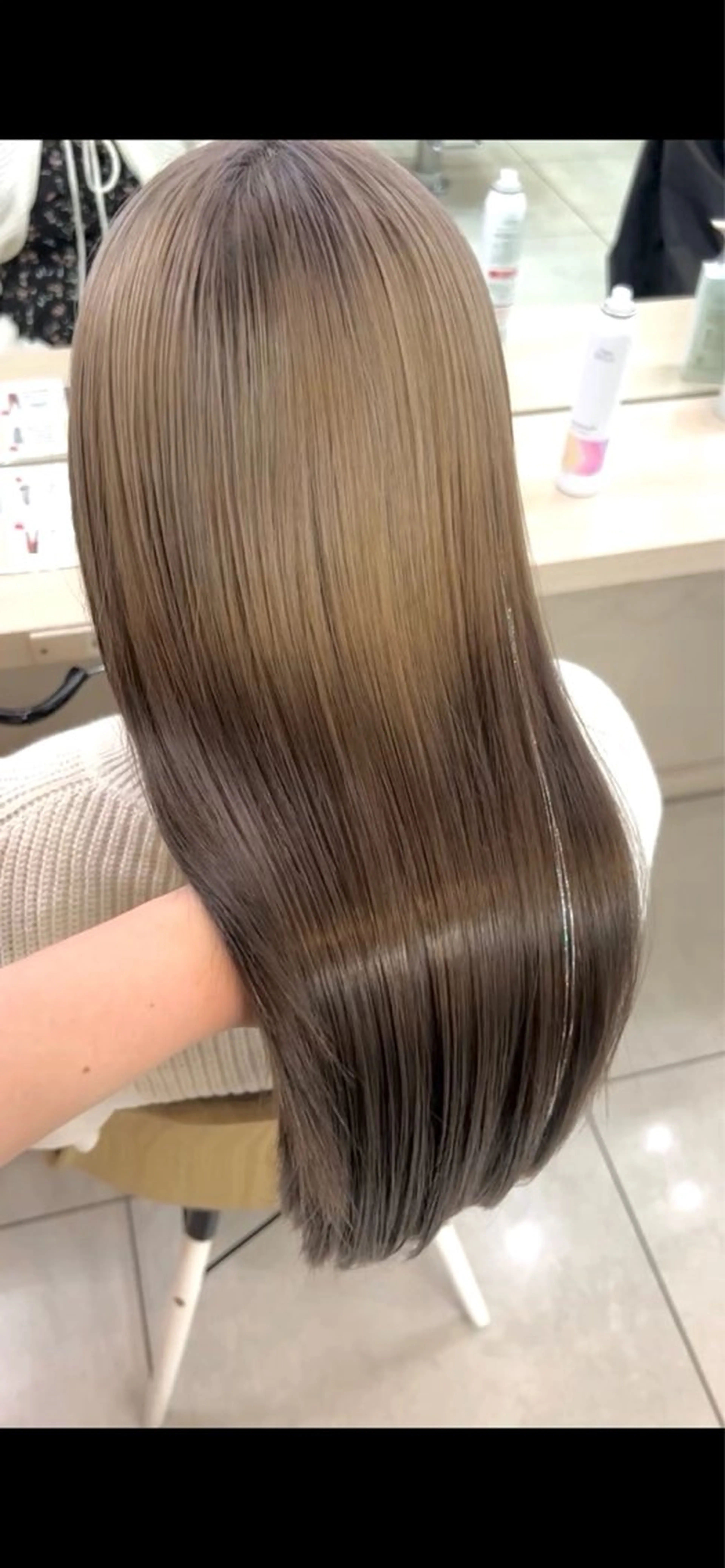 ミディアム 髪質改善🫧艶カラー ✨エクステ🎀しゅりのヘアスタイル