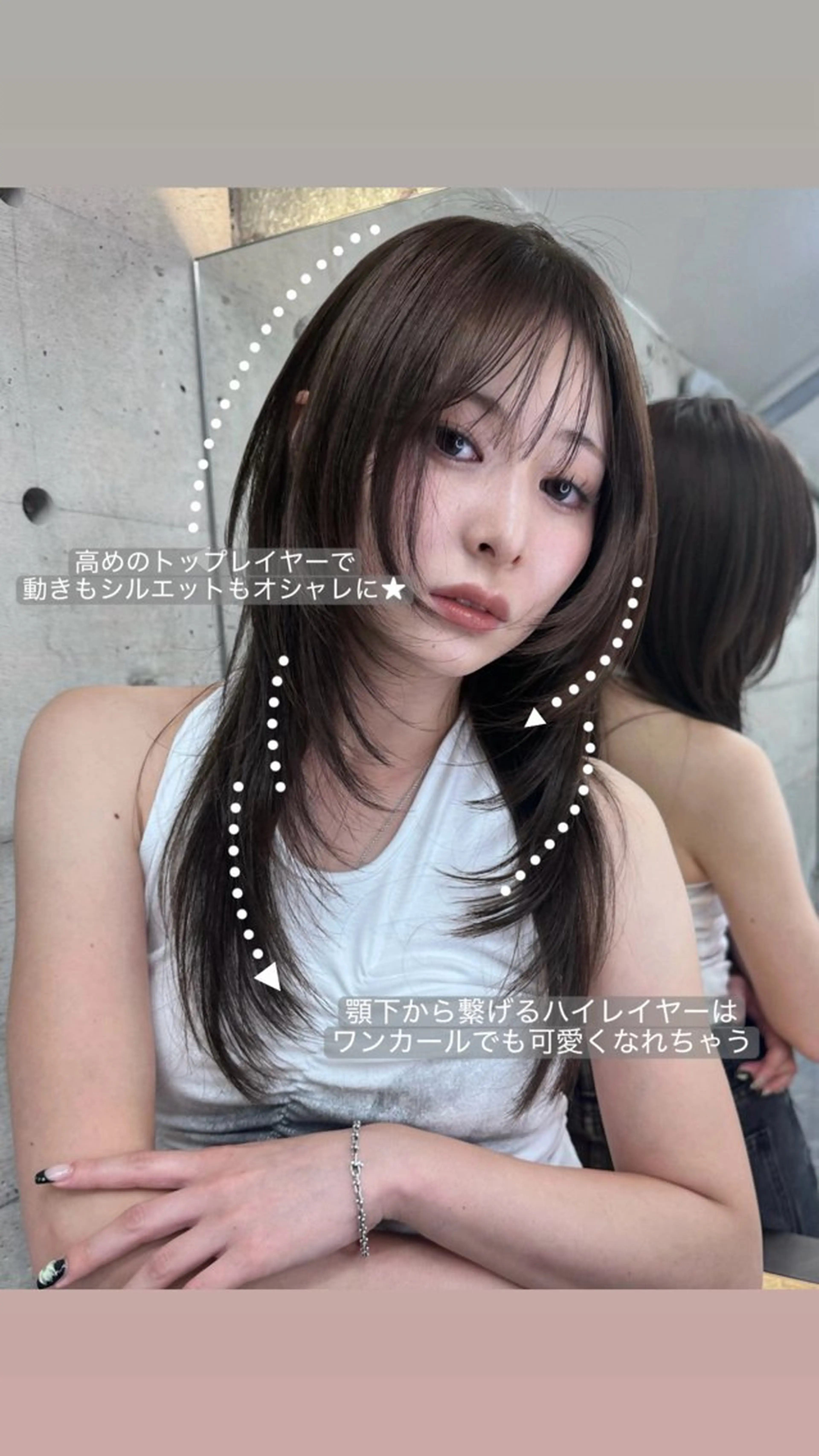 🌸4月限定🌸【ご新規様U25ロング限定レイヤーカット🍀¨̮】詳細必読バストトップあたりまで長さのある方の写真