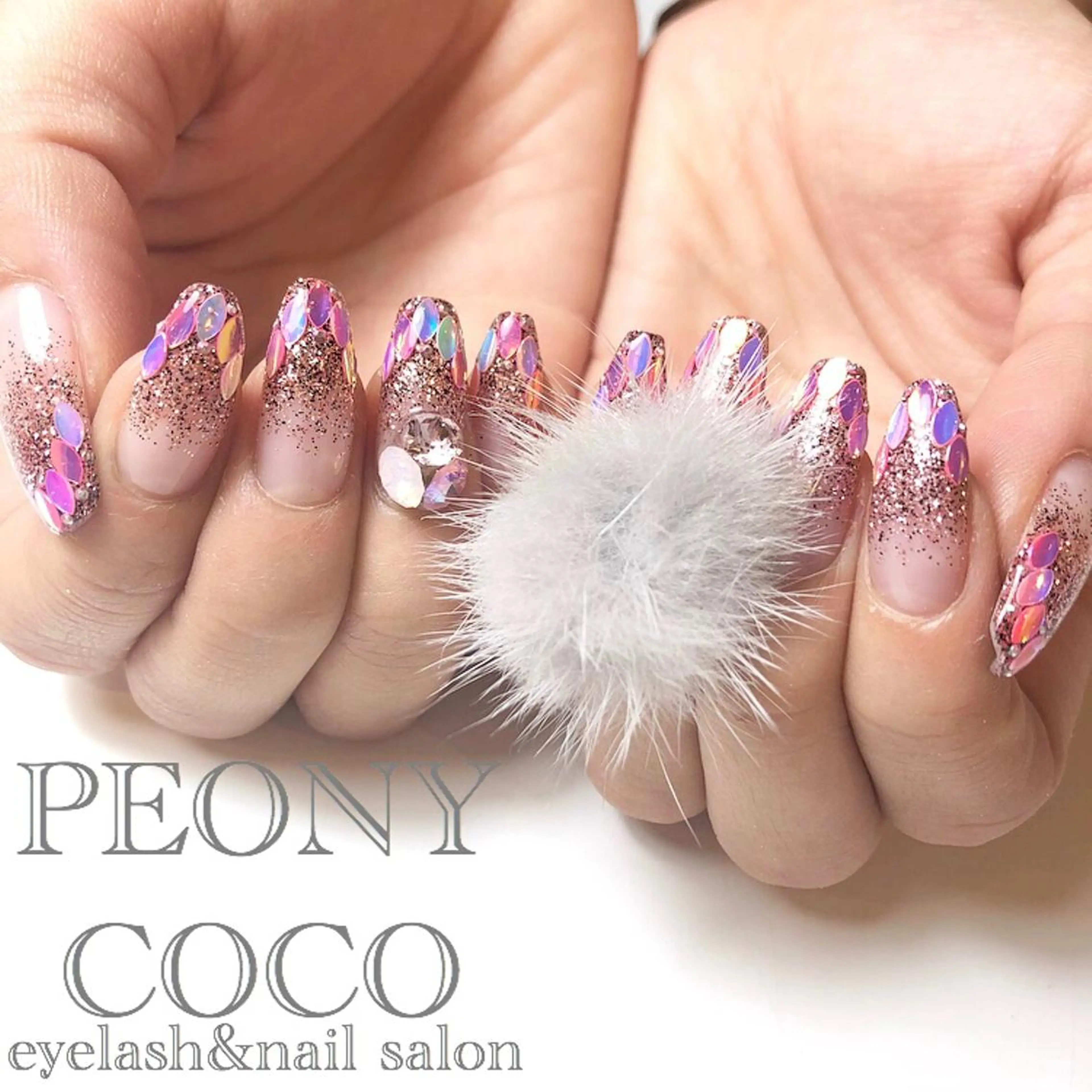 ロング ネイル マツエク・マツパ 持ち込み STELLA 大西南帆のマツエク・マツパデザイン