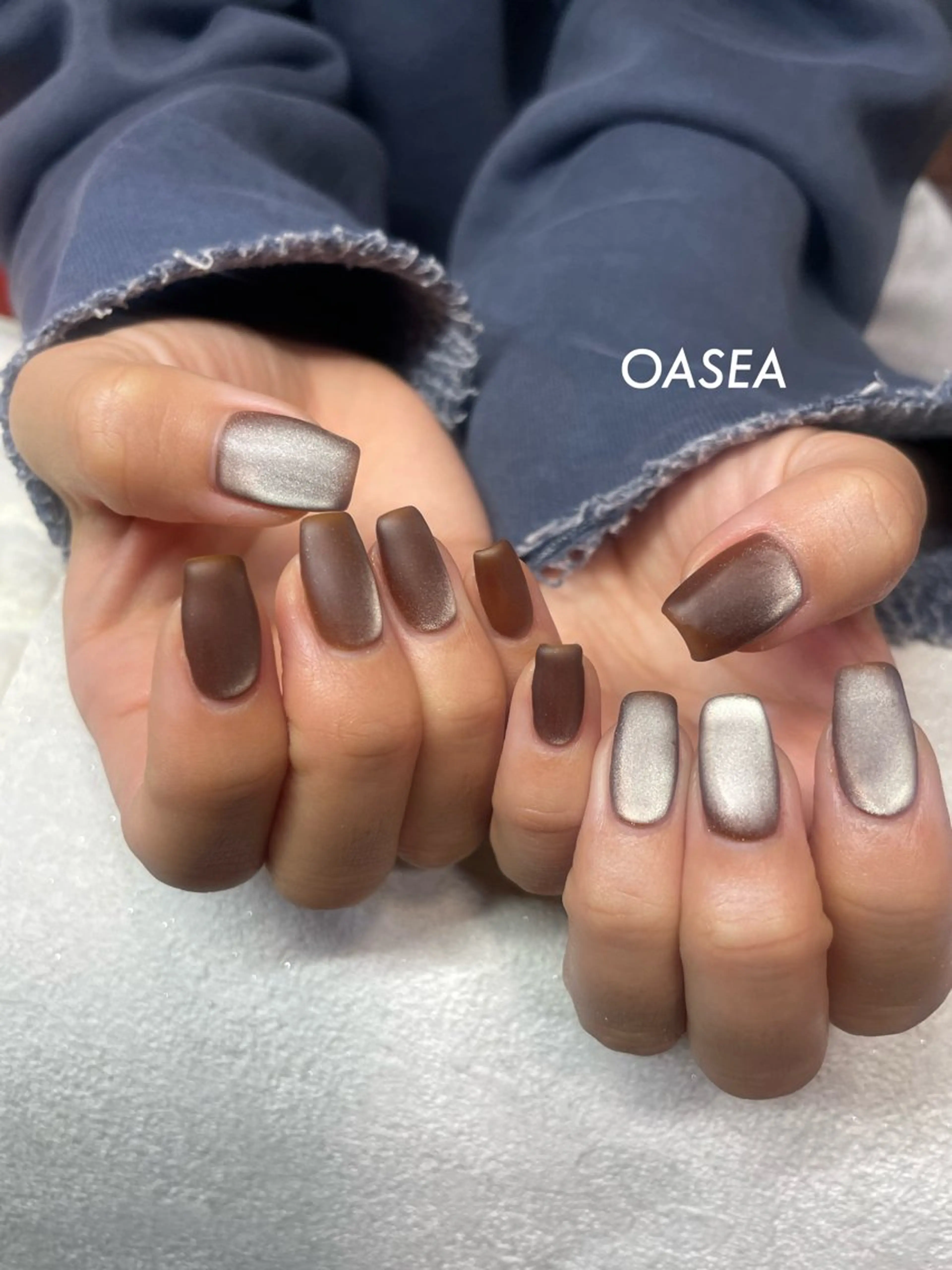 ネイル マットネイル ハンドネイル 🌞💜 KAORI 🌴のネイルデザイン