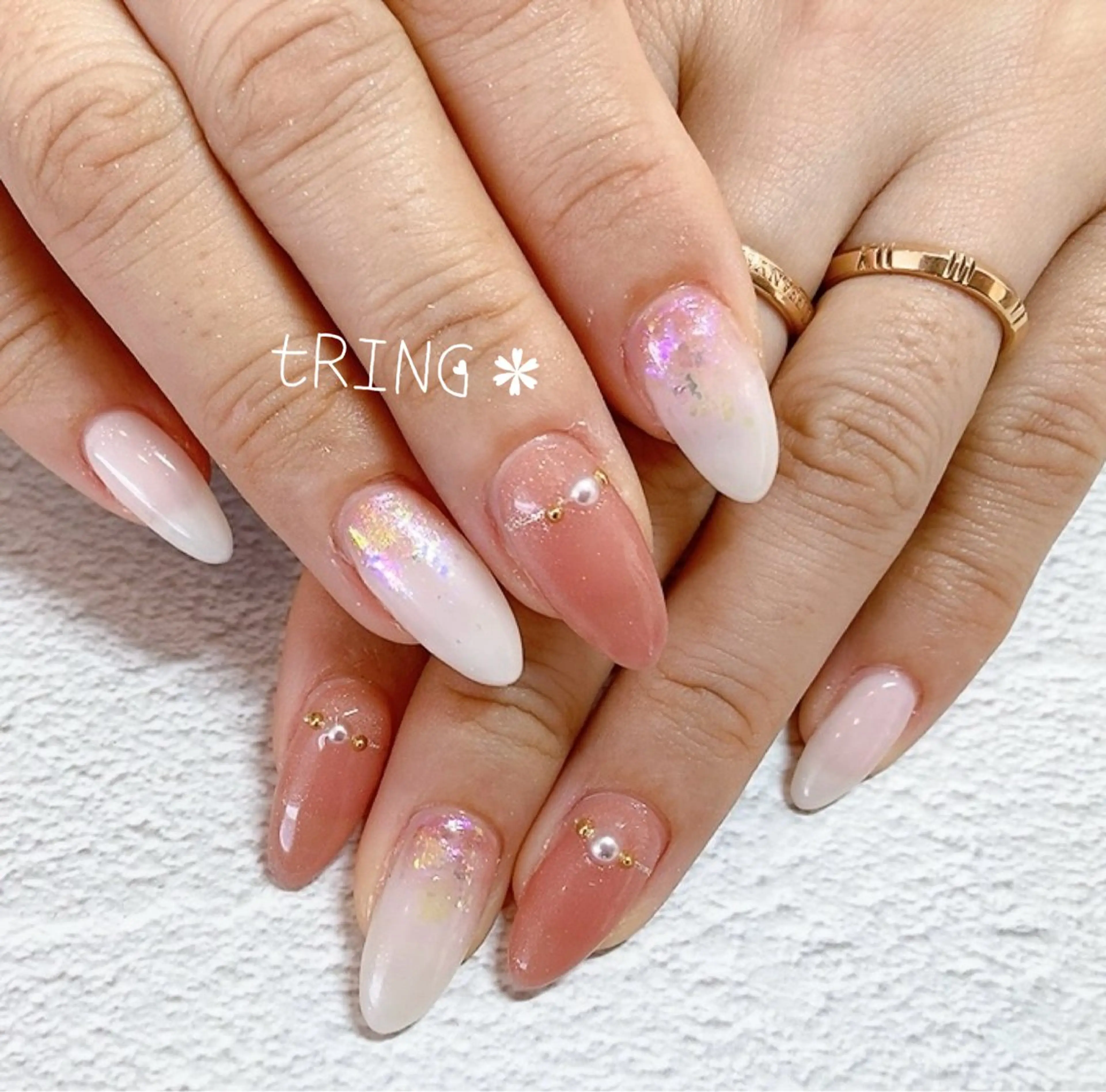 ネイル ハンドネイル tRING＊ しいの木台のネイルデザイン