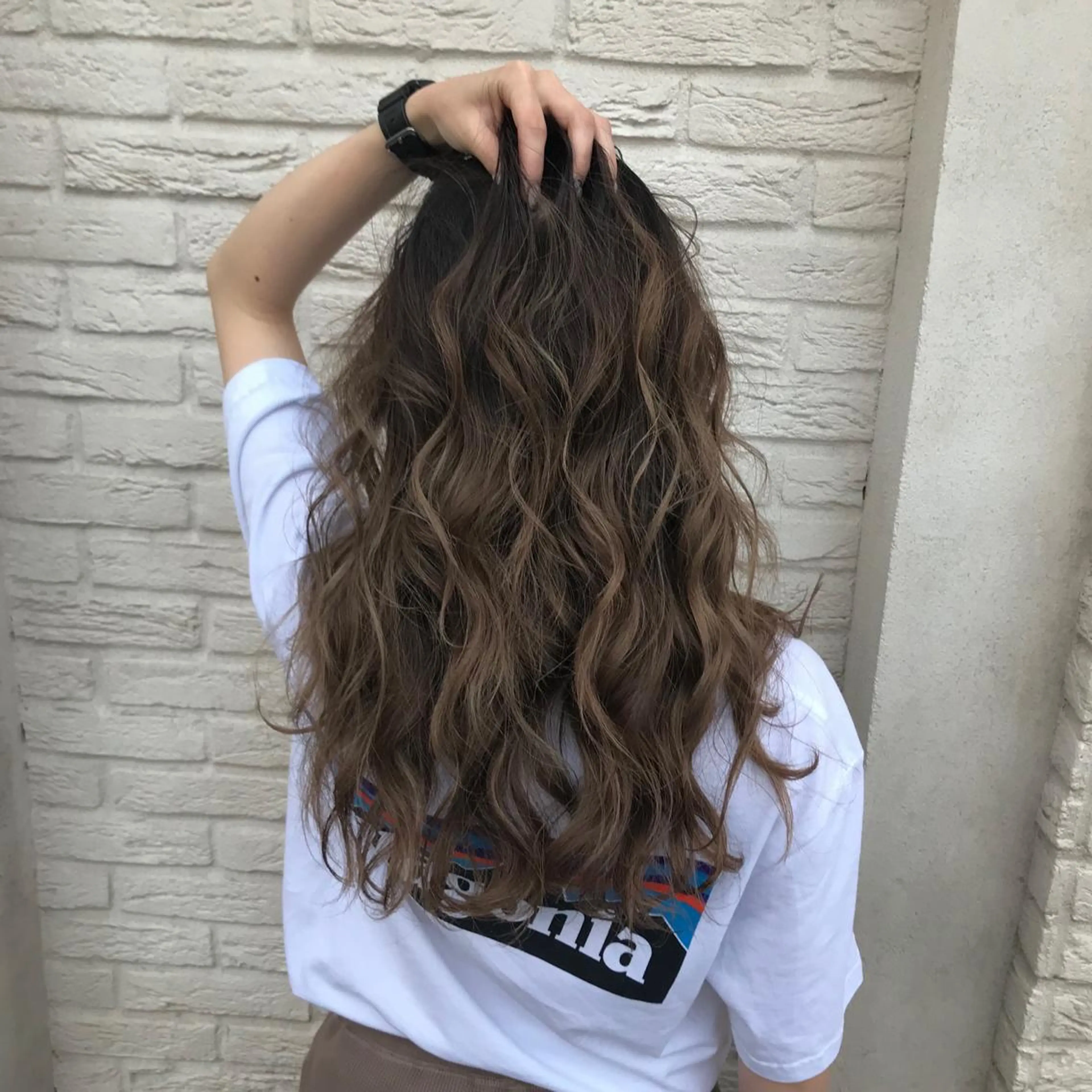 ロング 福原 優介のヘアスタイル