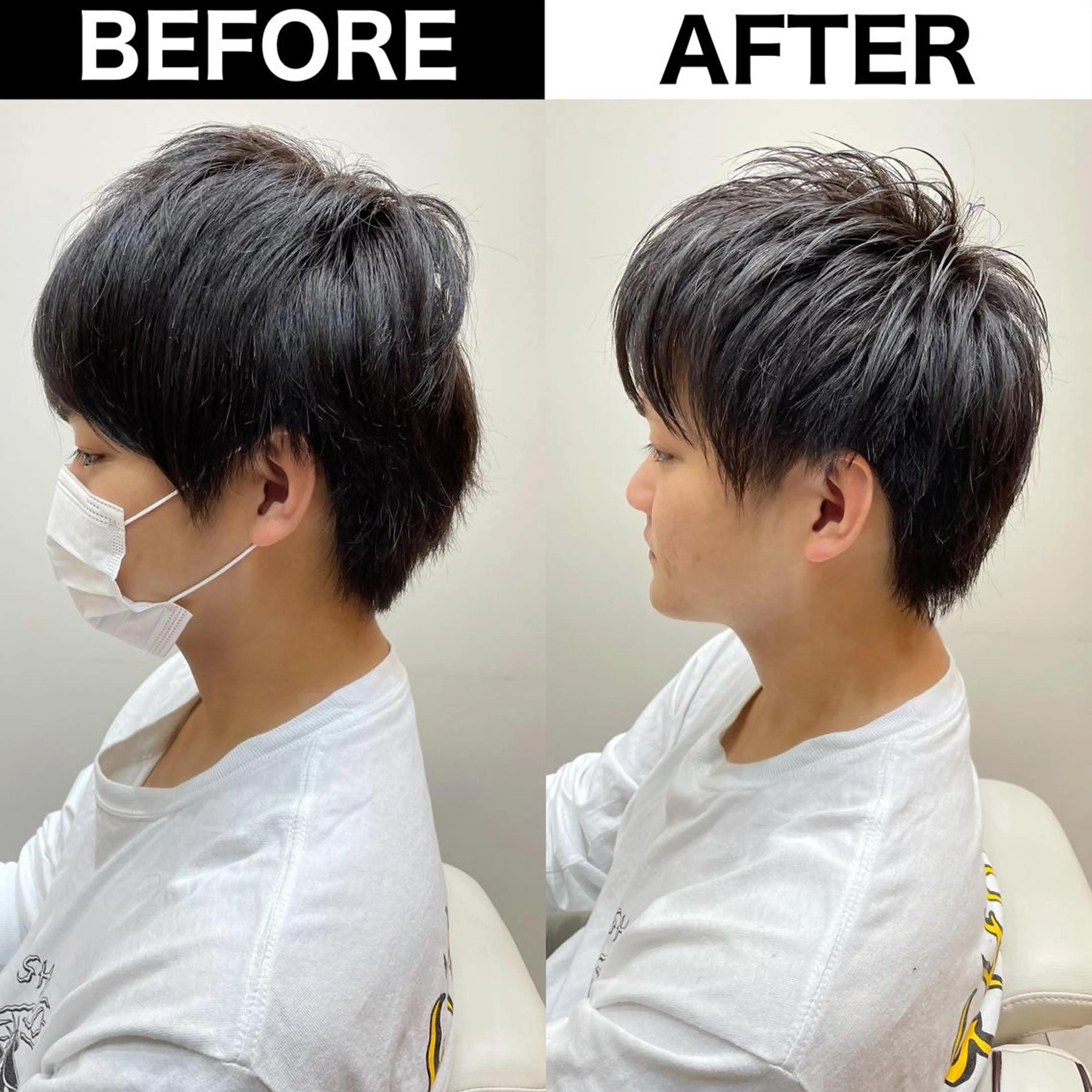 メンズ ビジネス メンズ就活ヘア メンズパーマ ツーブロック 刈り上げ Soleria 田中慎一のヘアスタイル