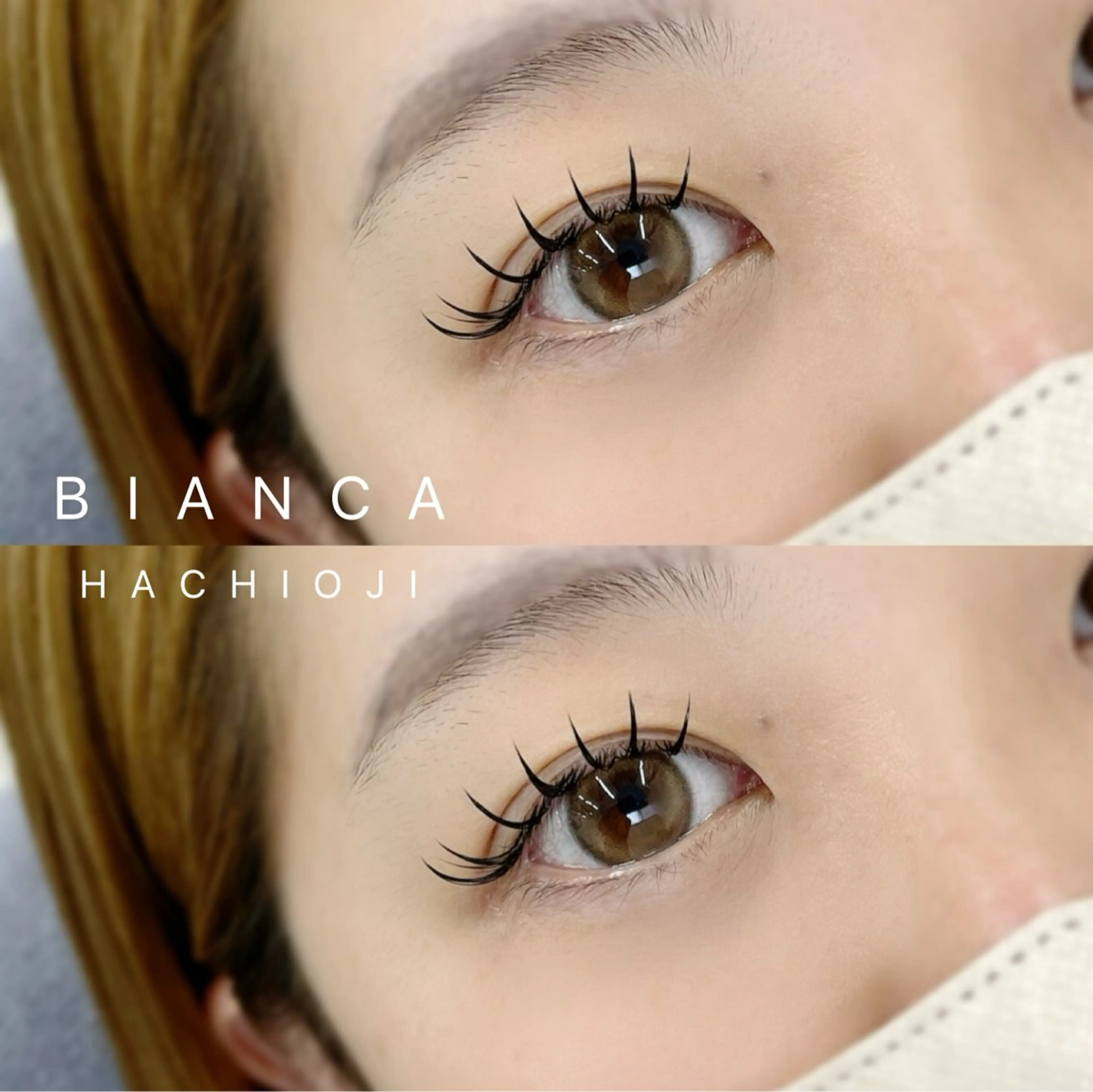 マツエク・マツパ フラットラッシュ マツエク 🌐　BIANCA endo 　🌐のマツエク・マツパデザイン