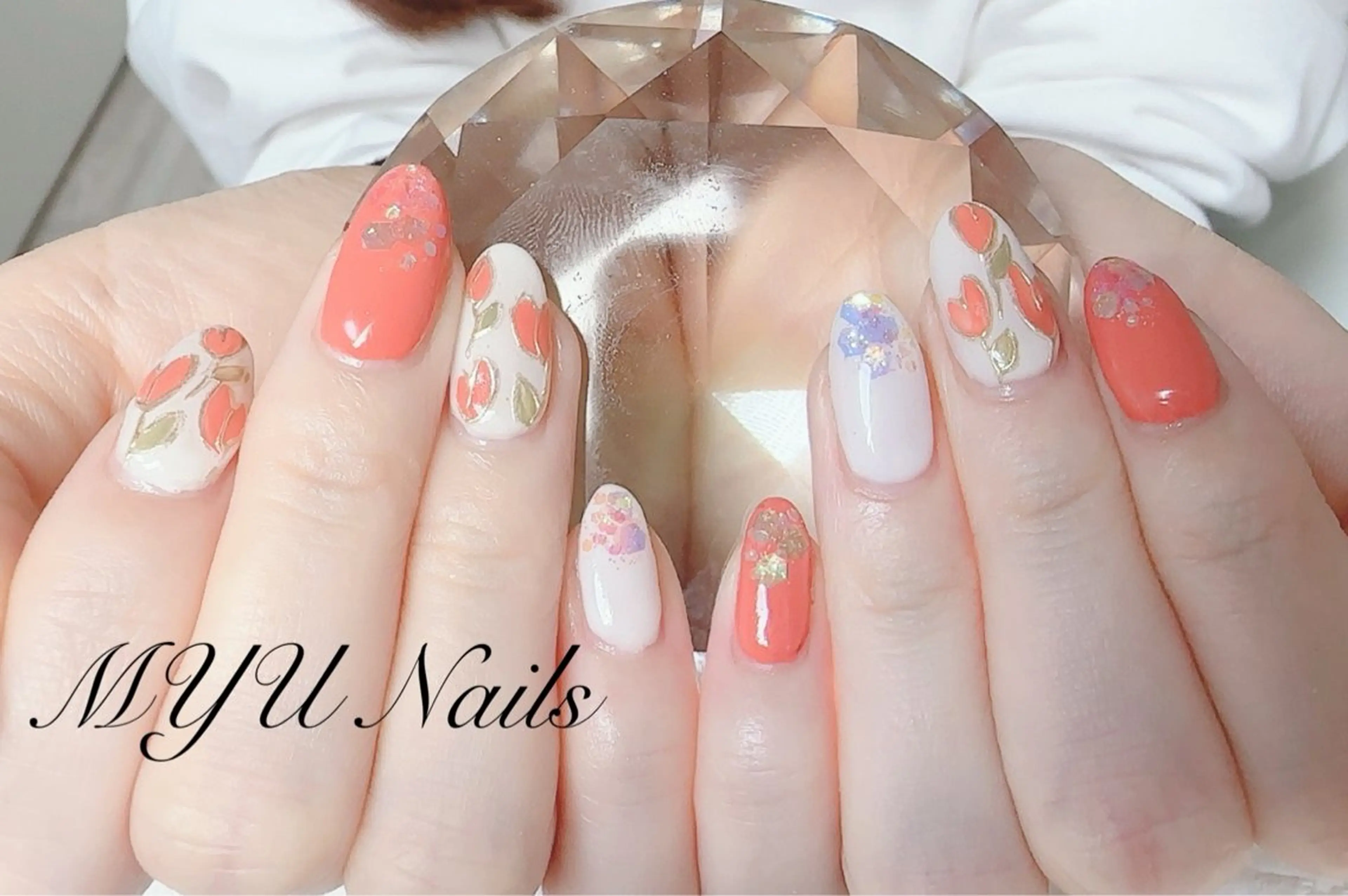 ネイル ジェルネイル 持ち込み ニュアンスネイル ワンカラーネイル パラジェル ハンドネイル ニュアンスネイル🌈 MYU Nailsのネイルデザイン