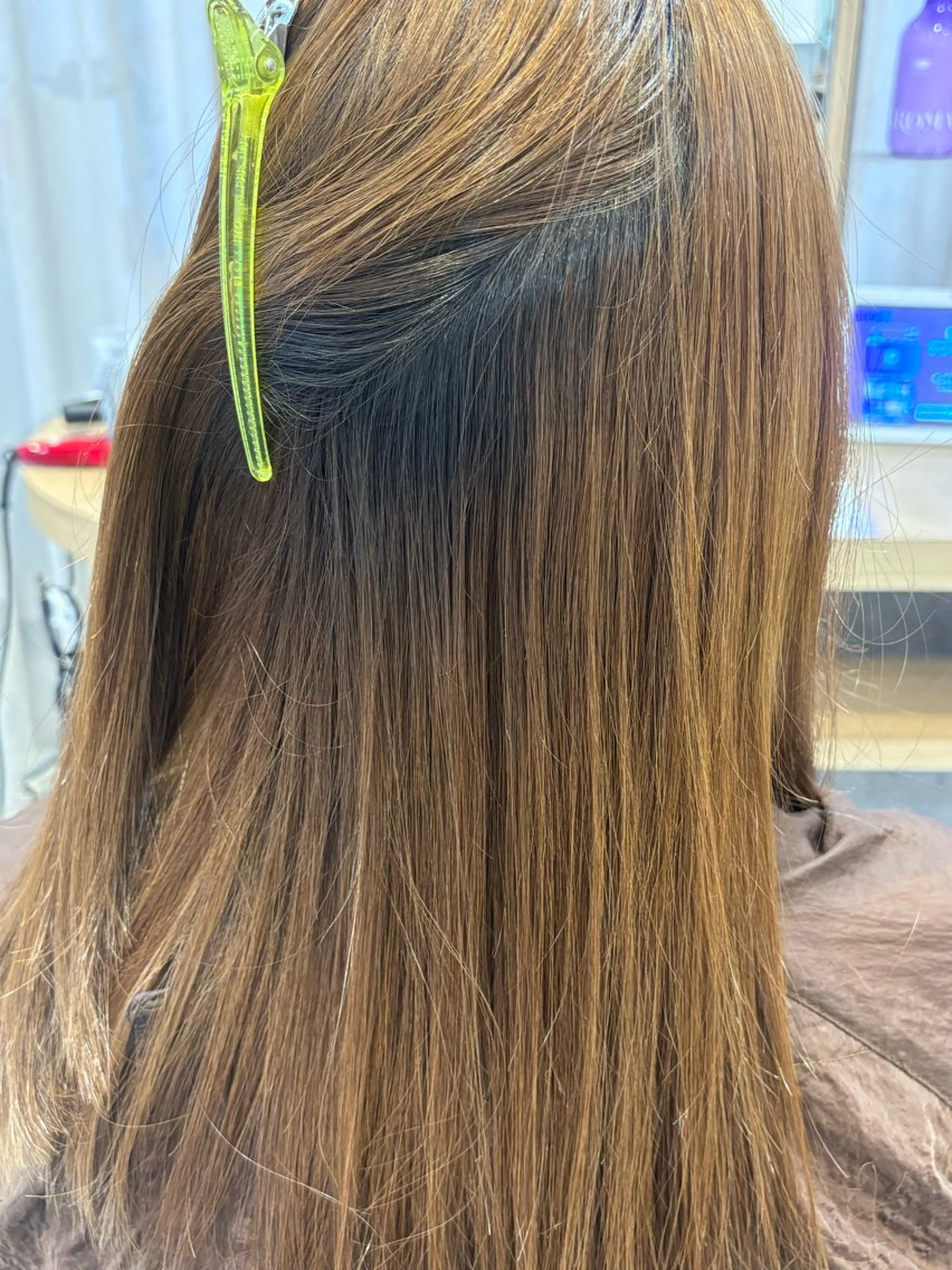 ミディアム 縮毛矯正 縮毛矯正 淺井 さくらのヘアスタイル