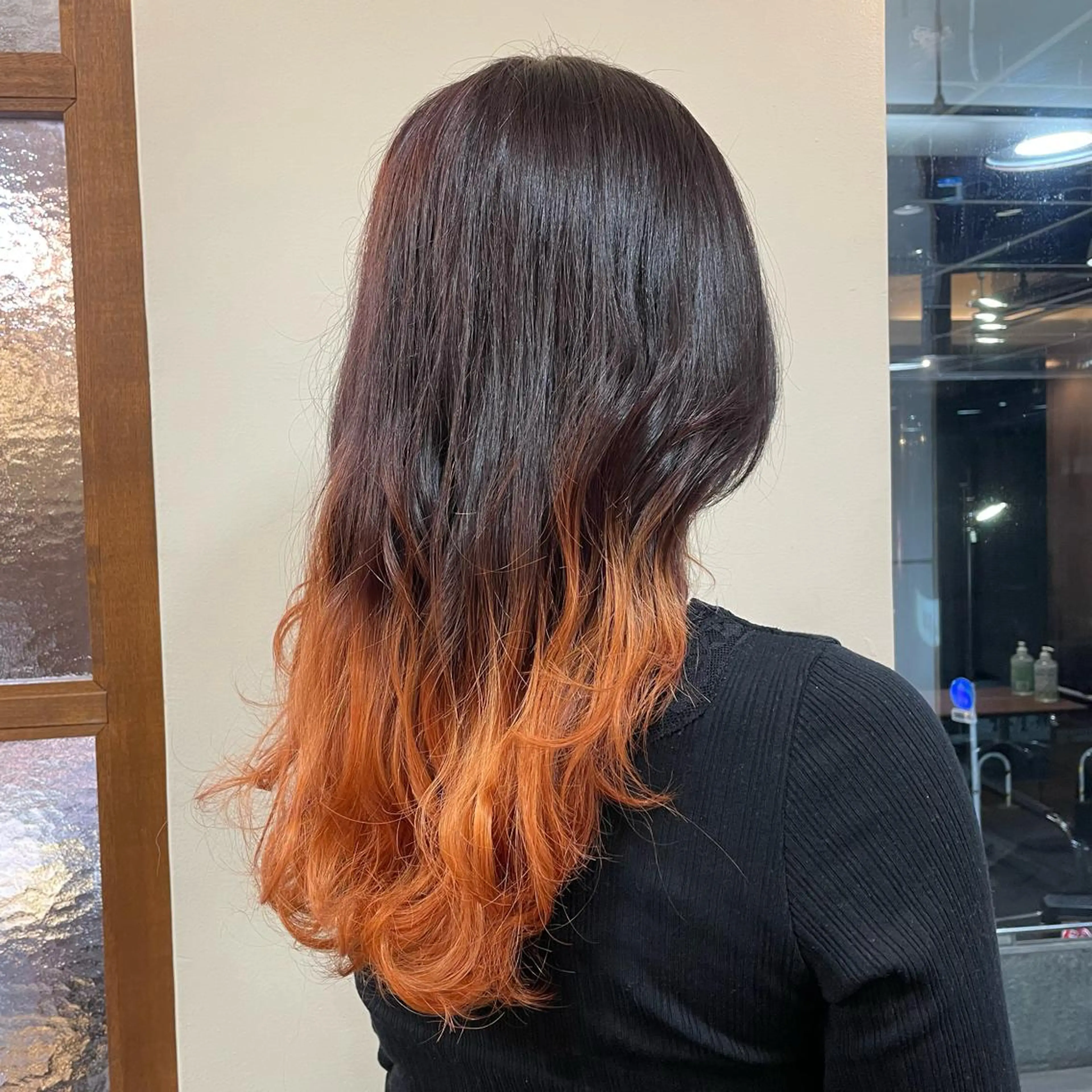 ロング カラー オレンジ NiCHE avenir吉祥寺所属・💜カラー/縮毛矯正 /NARUKA💜のヘアスタイル