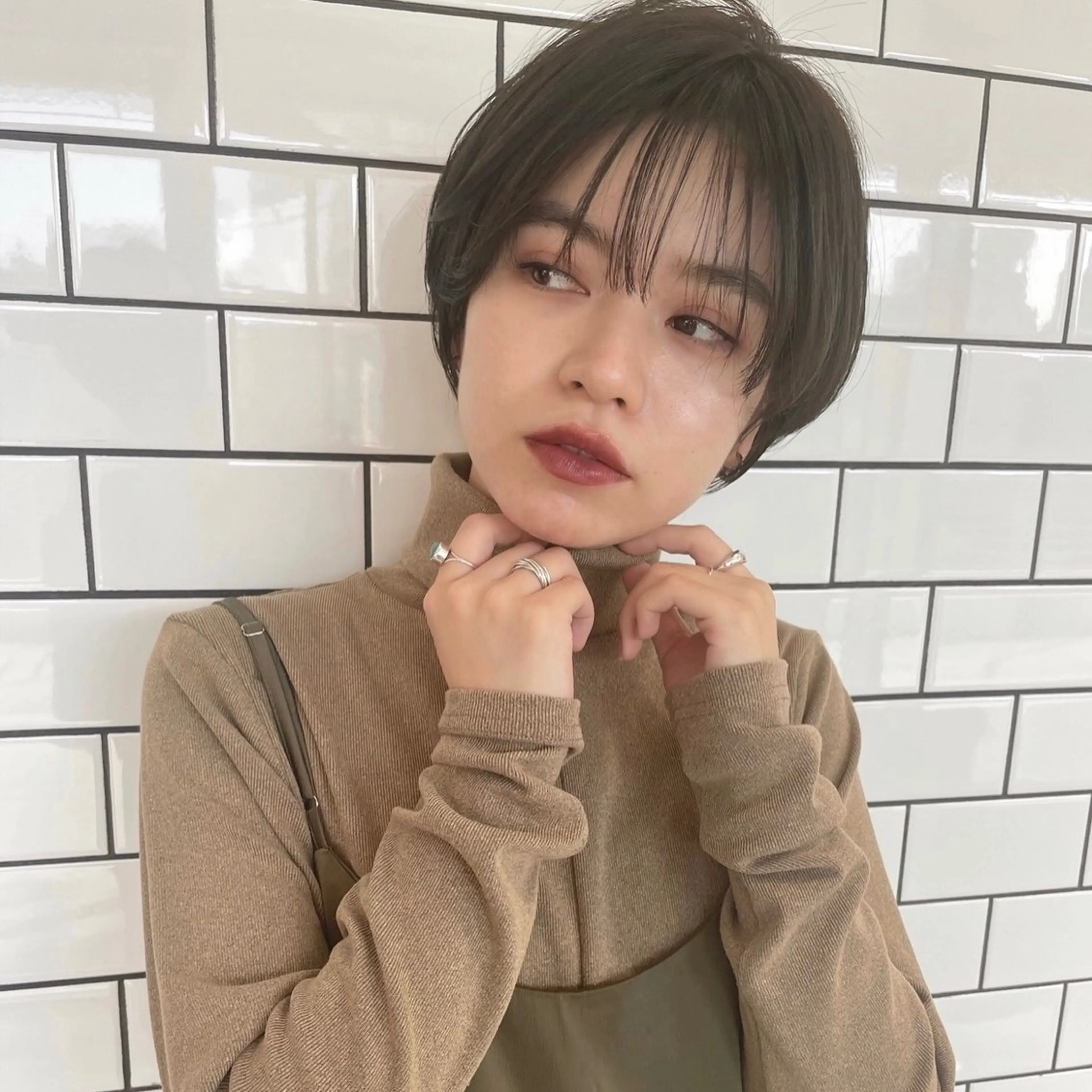 ショート カラー ヘアアレンジ ショート〜ボブ✂︎ 武蔵小杉 南澤佑介のヘアスタイル