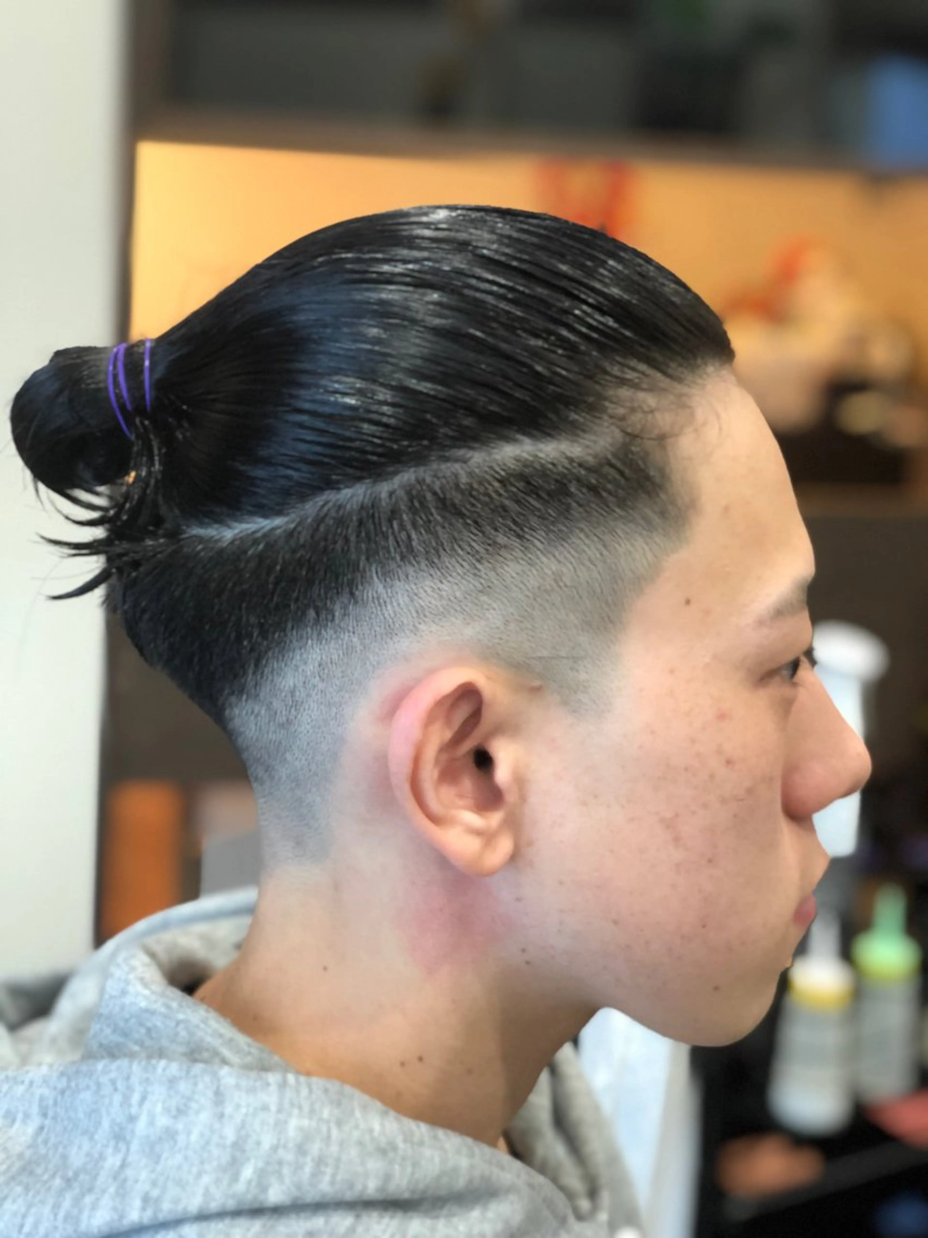 ショート メンズ フェードカット マンバンヘア スキンフェード 早川 太貴のヘアスタイル