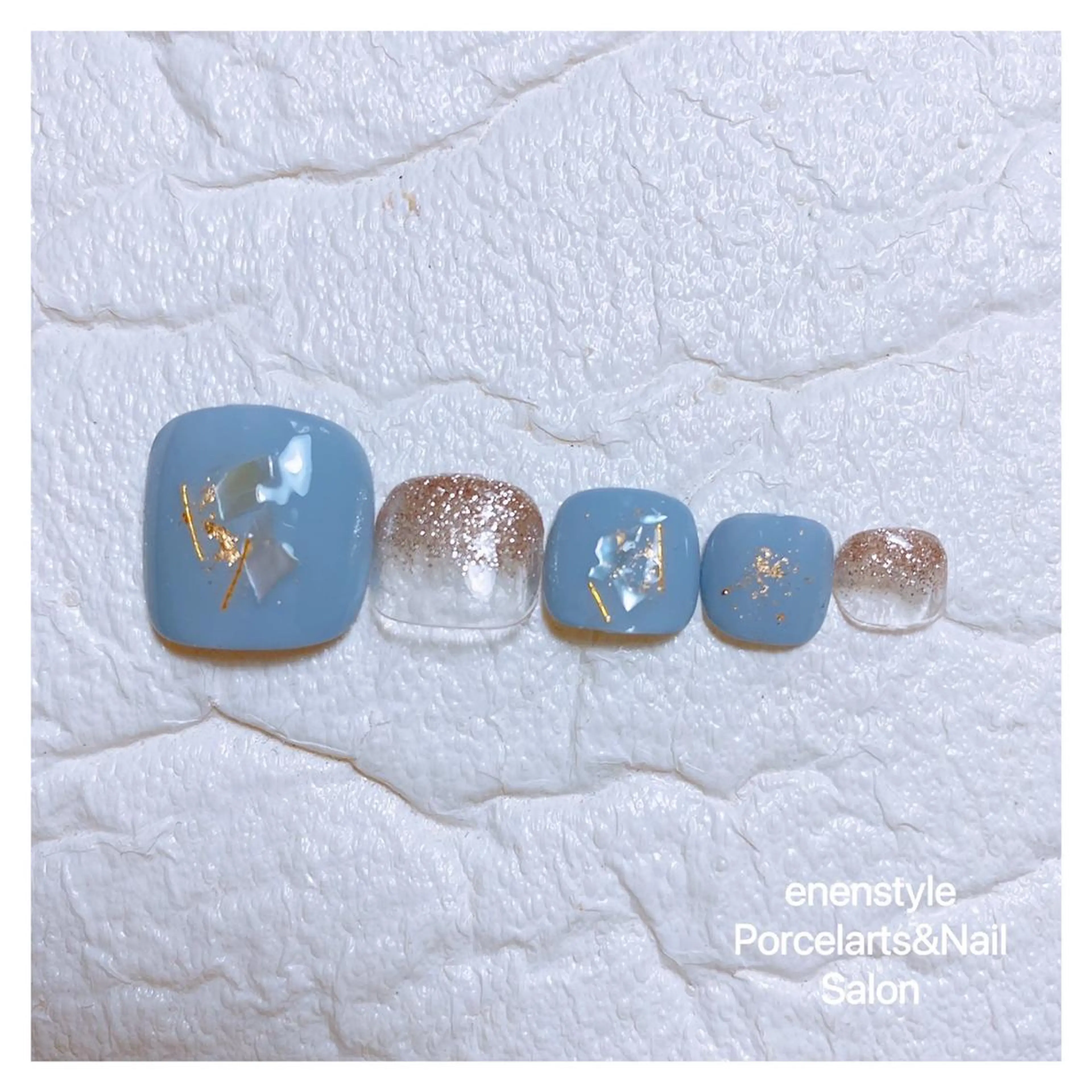 ミディアム ネイル ハンドネイル フットネイル 👑enen style👑のネイルデザイン