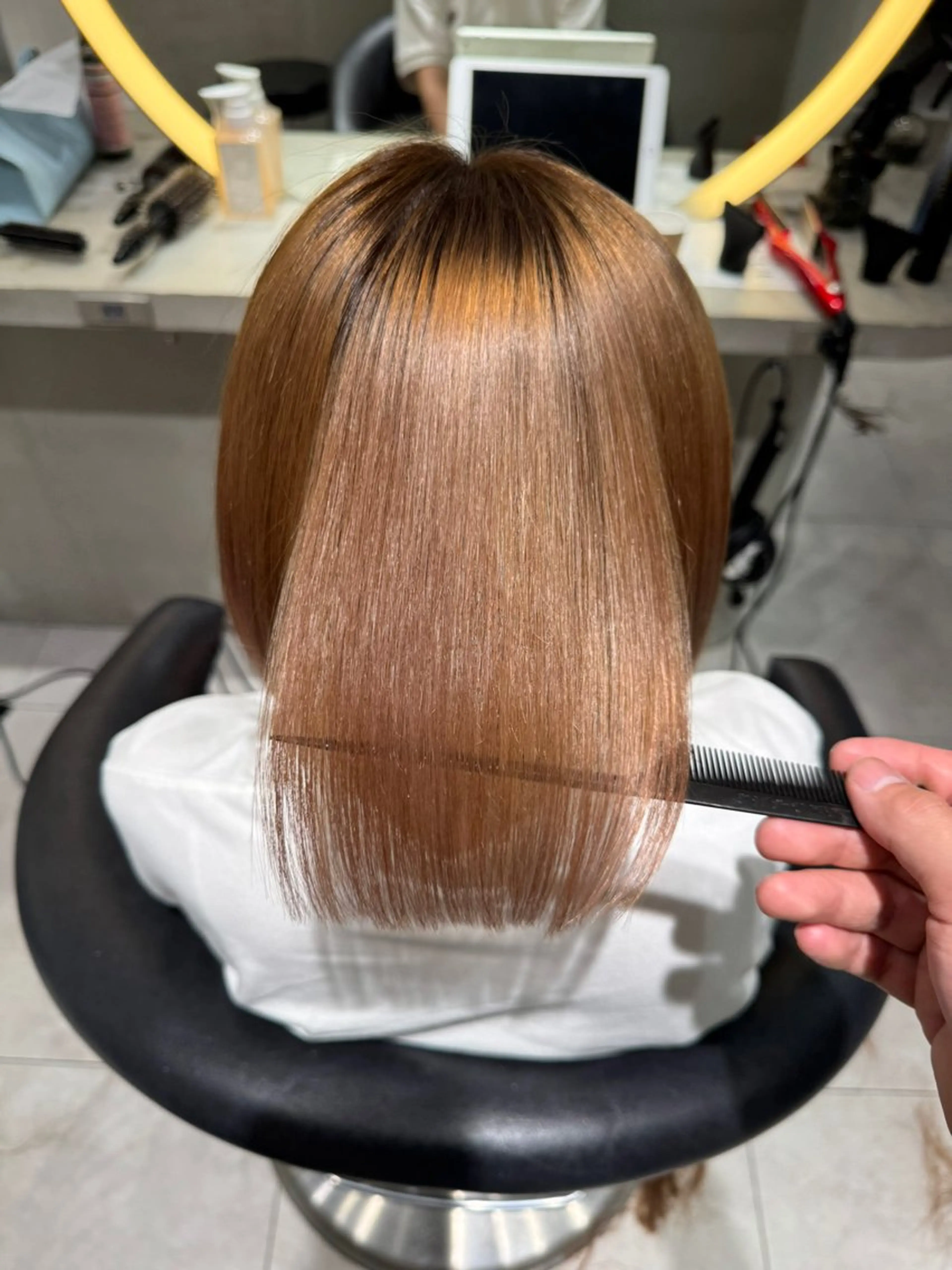縮毛矯正 トリートメント レイヤー/縮毛矯正 のマスター【タケル】のヘアスタイル