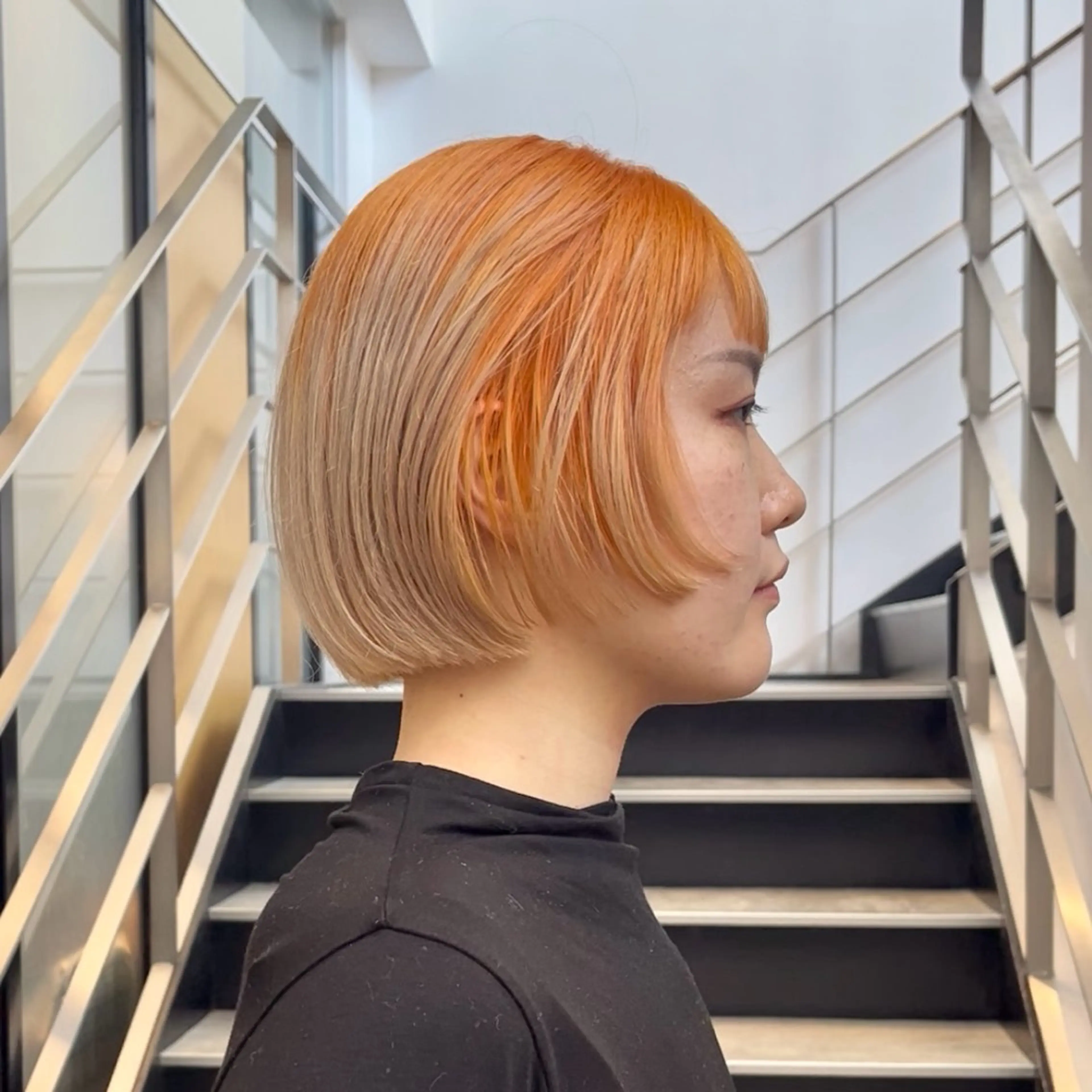 ミディアム カラー カット ヘアカラー トリートメント GO TODAY SHAiRE SALON 原宿本店所属・ボブ/レイヤー/ ハッシュカット/河内のヘアスタイル
