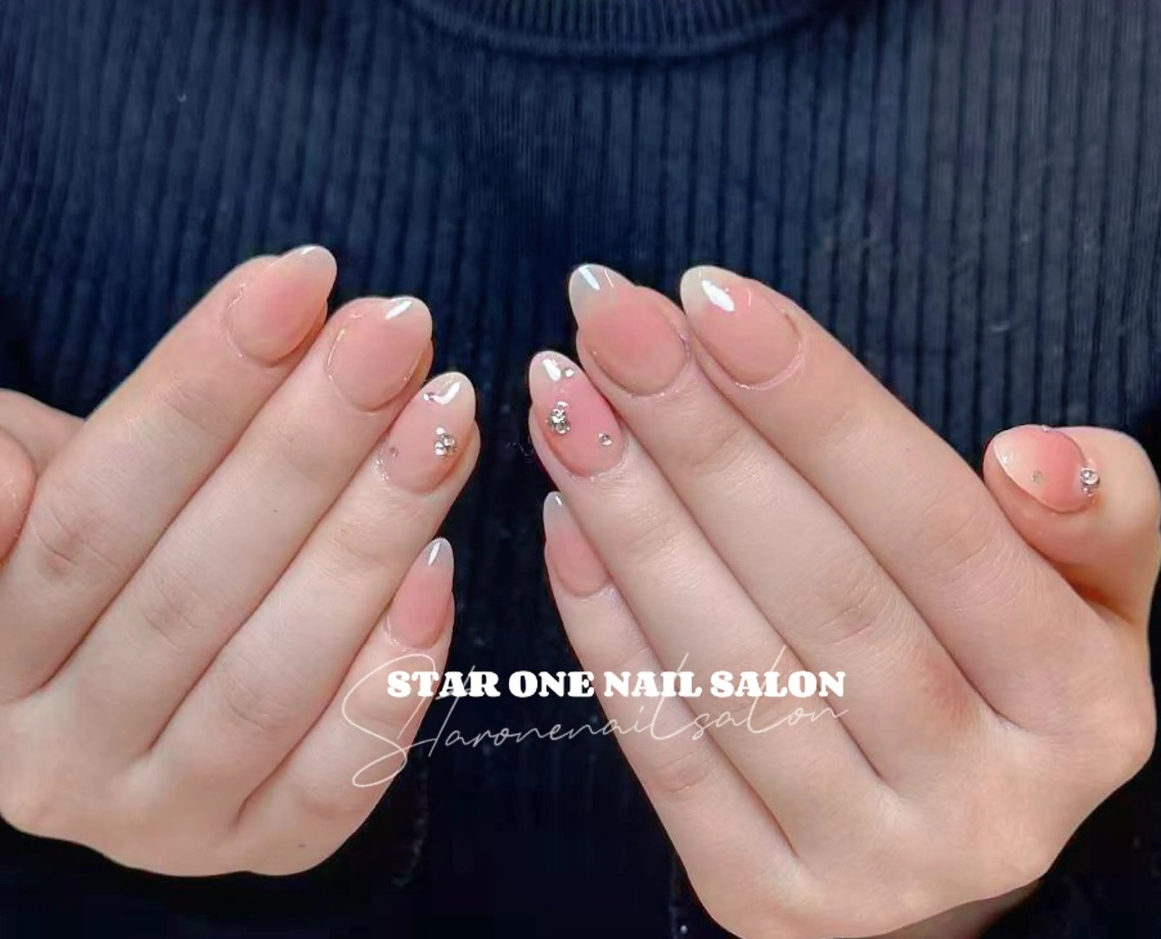 ネイル ハンドネイル 星 あみのネイルデザイン