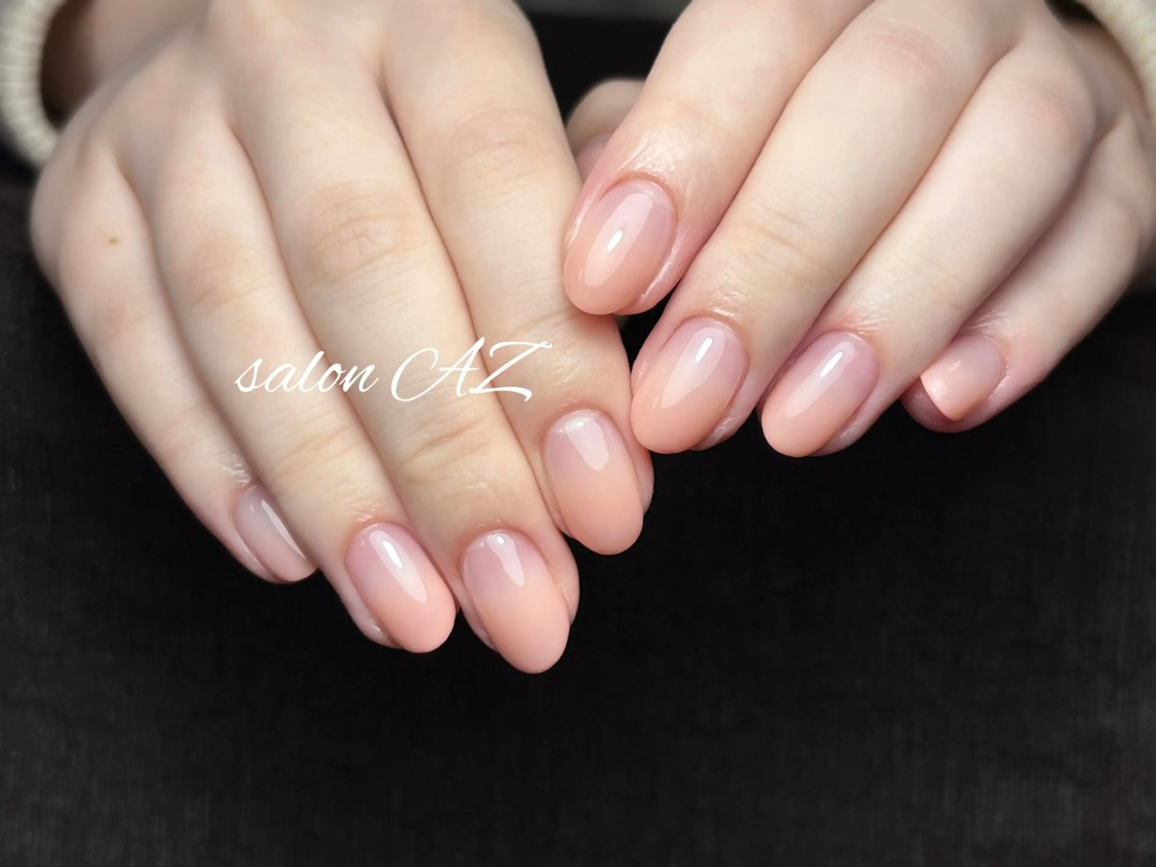 ネイル 長さ出し フットネイル フレンチネイル ジェルネイル マグネットネイル salon AZのネイルデザイン