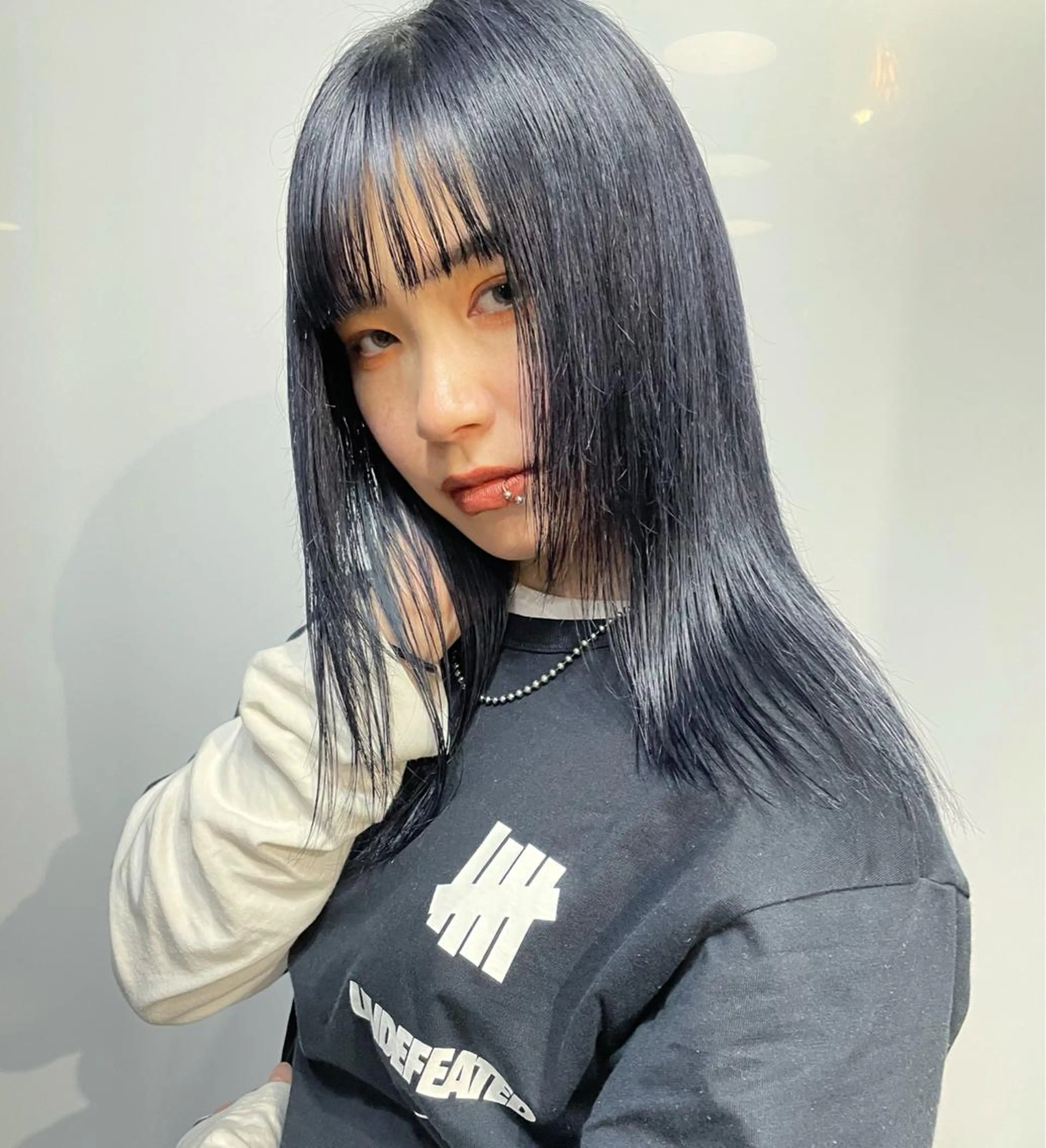 ミディアム カラー ヘアアレンジ 🫧🇰🇷韓国ヘア レイヤー🐺Yutaのヘアスタイル