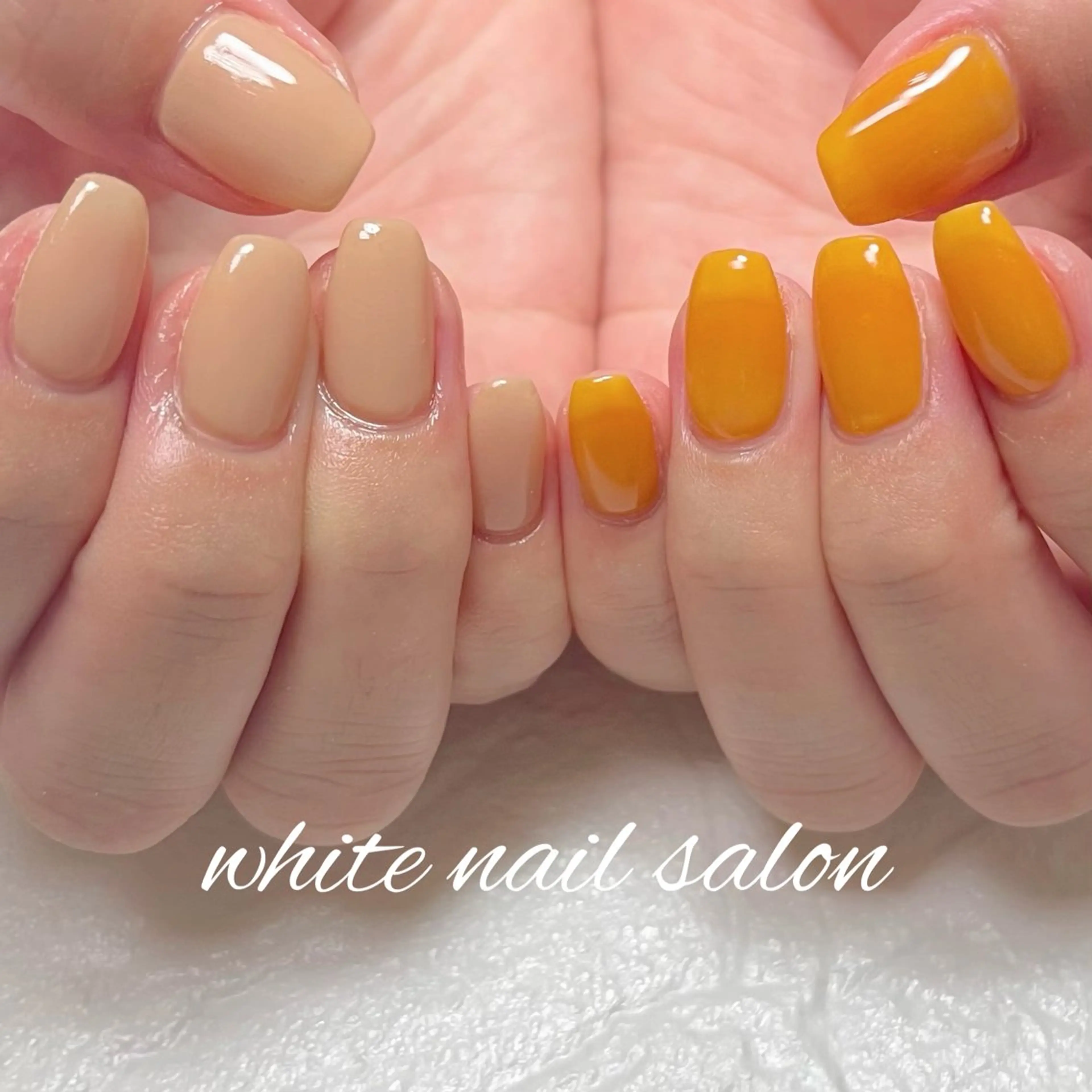 ネイル ラメ(グリッター) シンプルネイル white nail salonのネイルデザイン