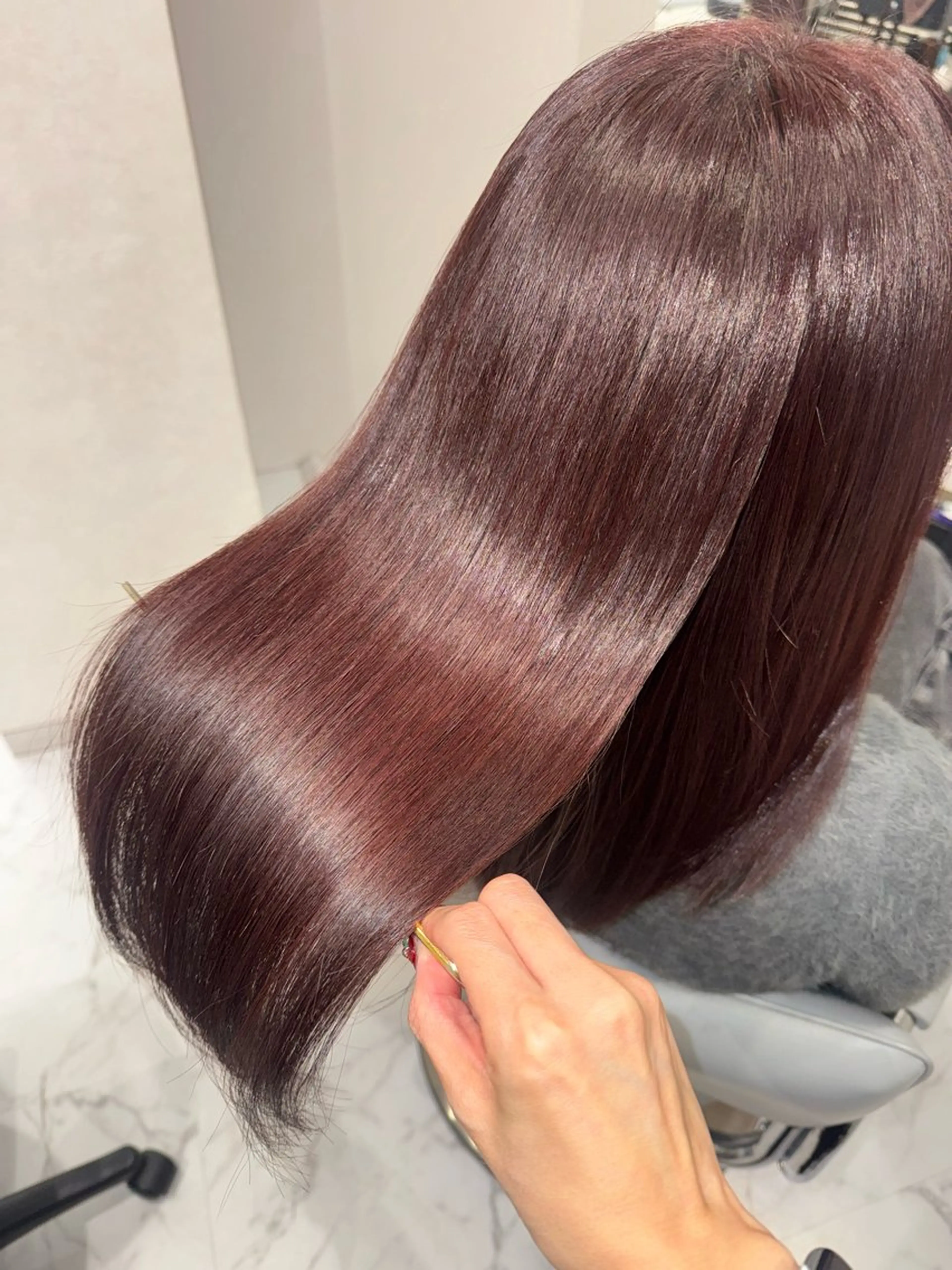 ロング カラー ヘアカラー トリートメント ヘッドスパ 韓国/アイドルヘア 🎀みづきのヘアスタイル