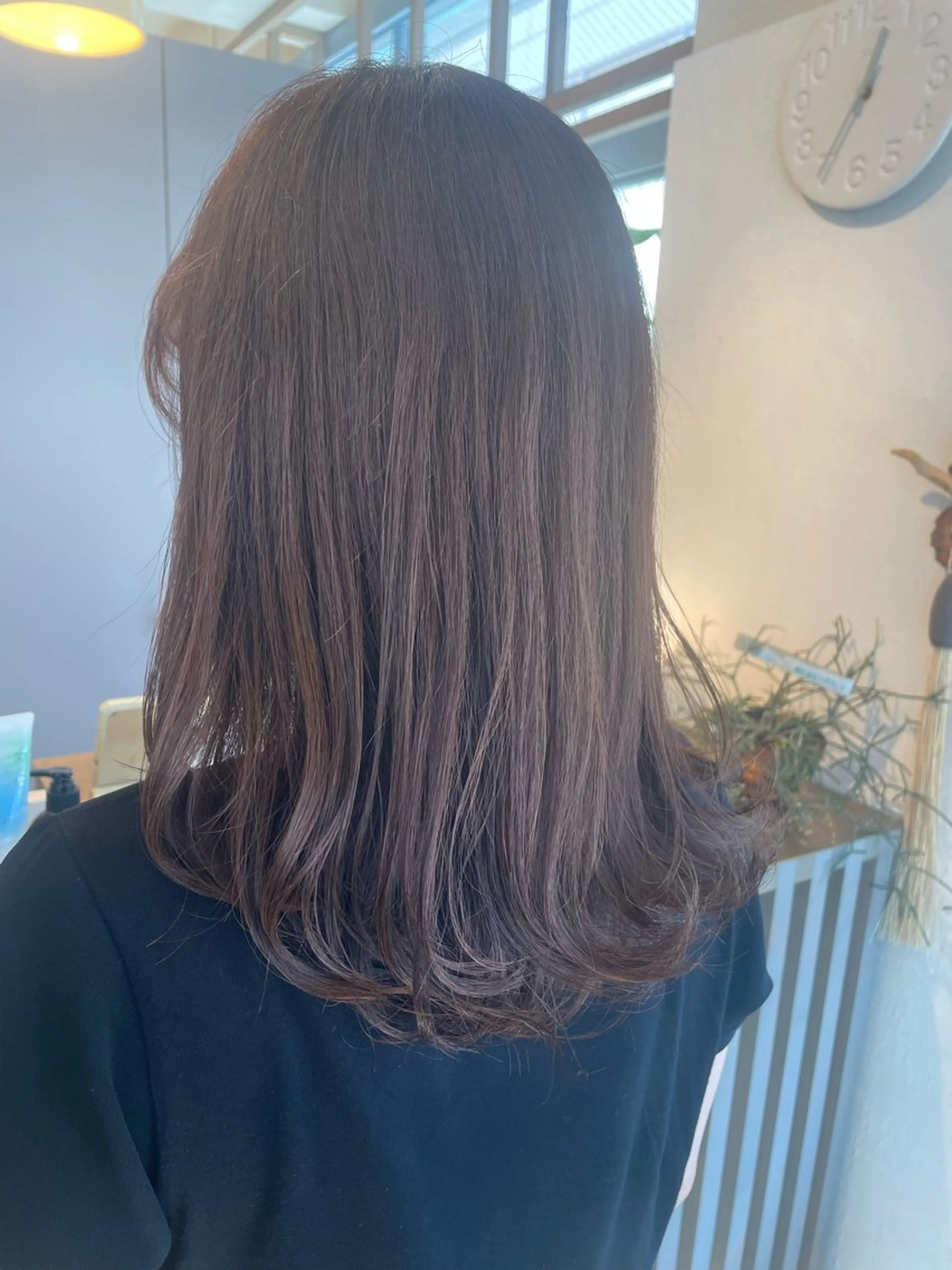 ミディアム カラー 【髪質改善】【美髪】 【ツヤ髪】ほしのちりのヘアスタイル