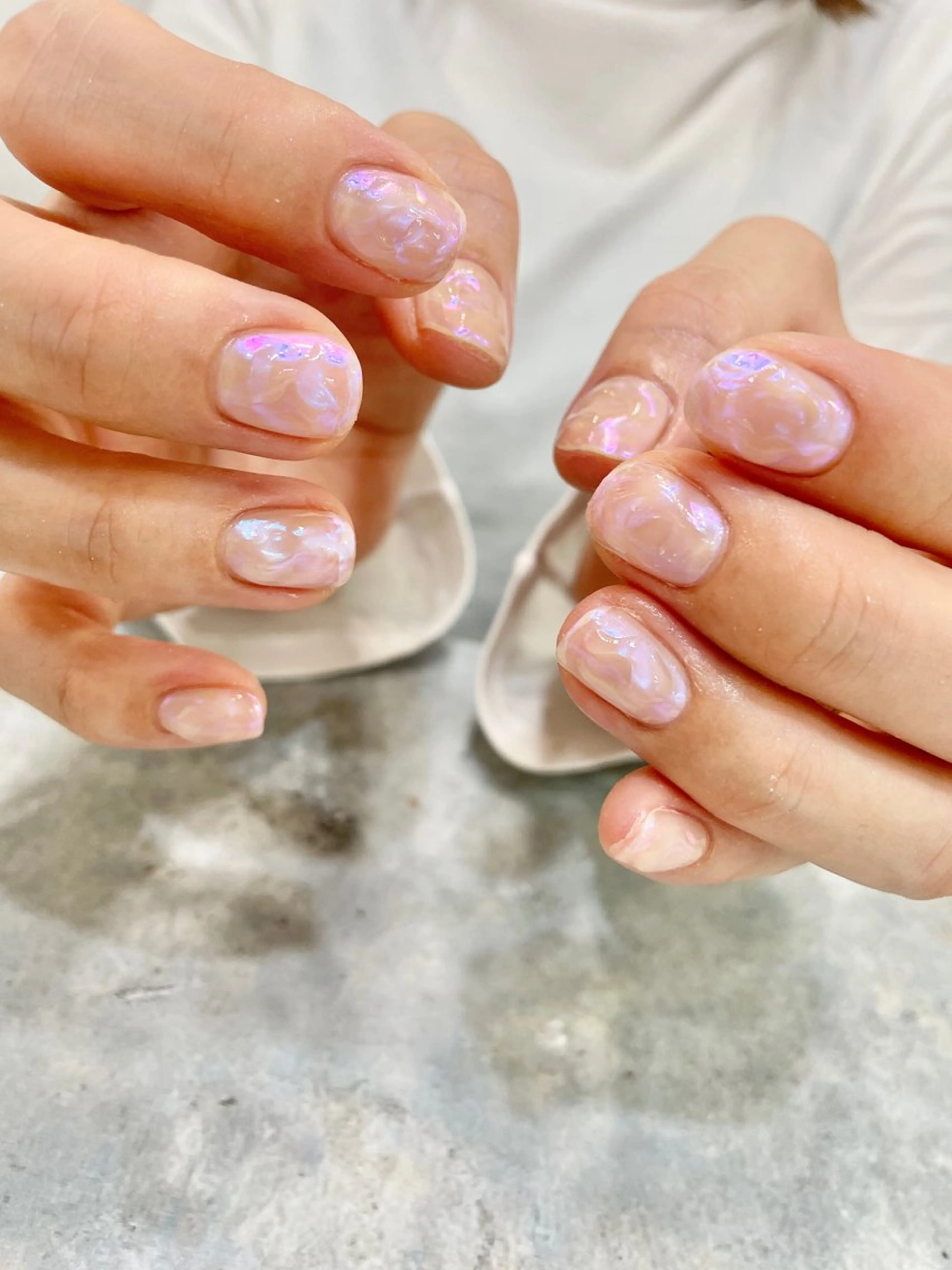 ネイル オーロラネイル 氷ネイル・うるうるネイル 韓国ネイル マグネットネイル ミラーネイル ハンドネイル 園田 ソノダのネイルデザイン