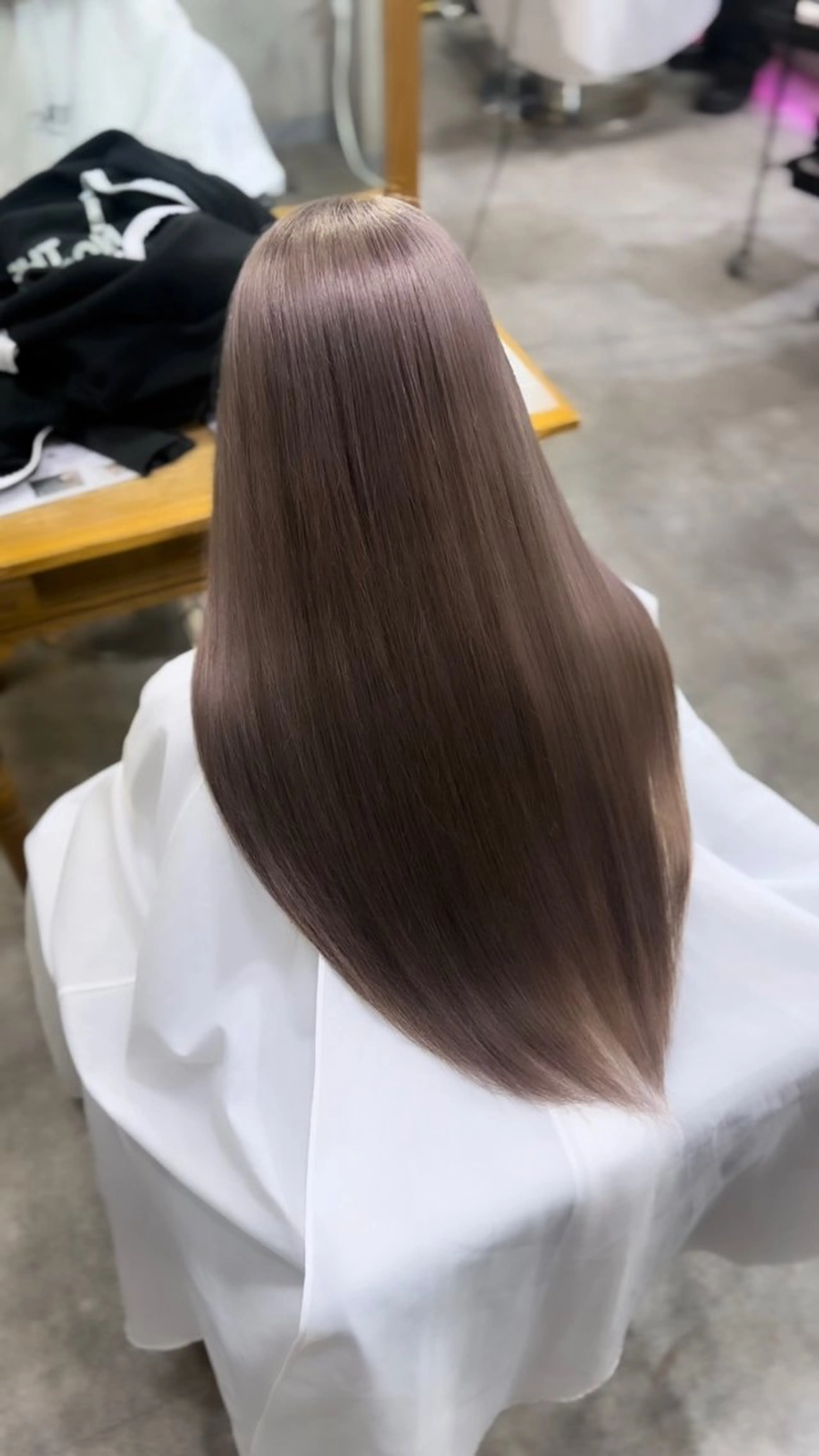 ロング ヘアカラー uda 抜きっぱなし /最高級エクステのヘアスタイル
