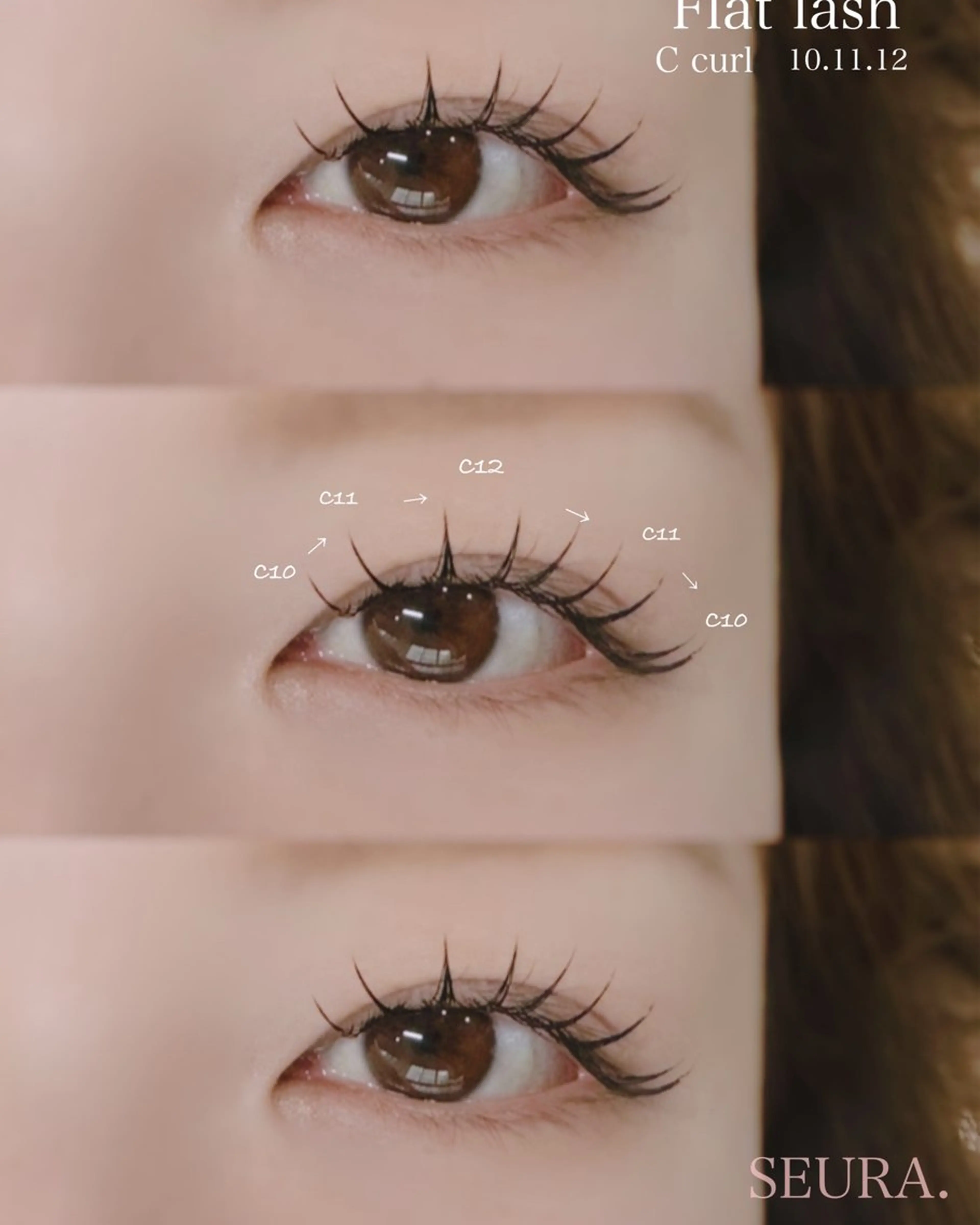 マツエク・マツパ SEURA. saya /JR尼崎のマツエク・マツパデザイン