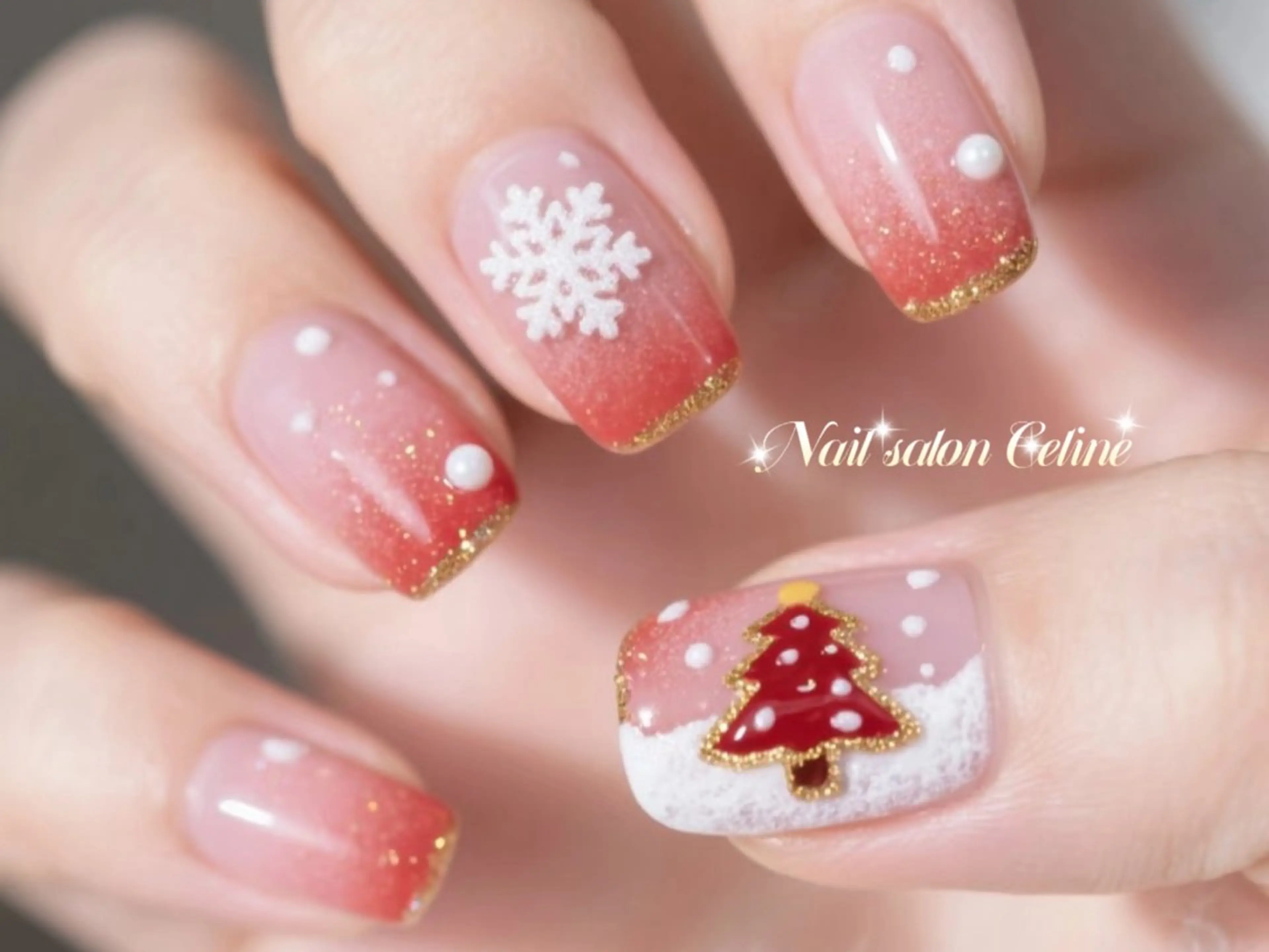 セミロング ハンドネイル Nail Salon Celine 柏店所属・Nail Salon Celine柏店のネイルデザイン