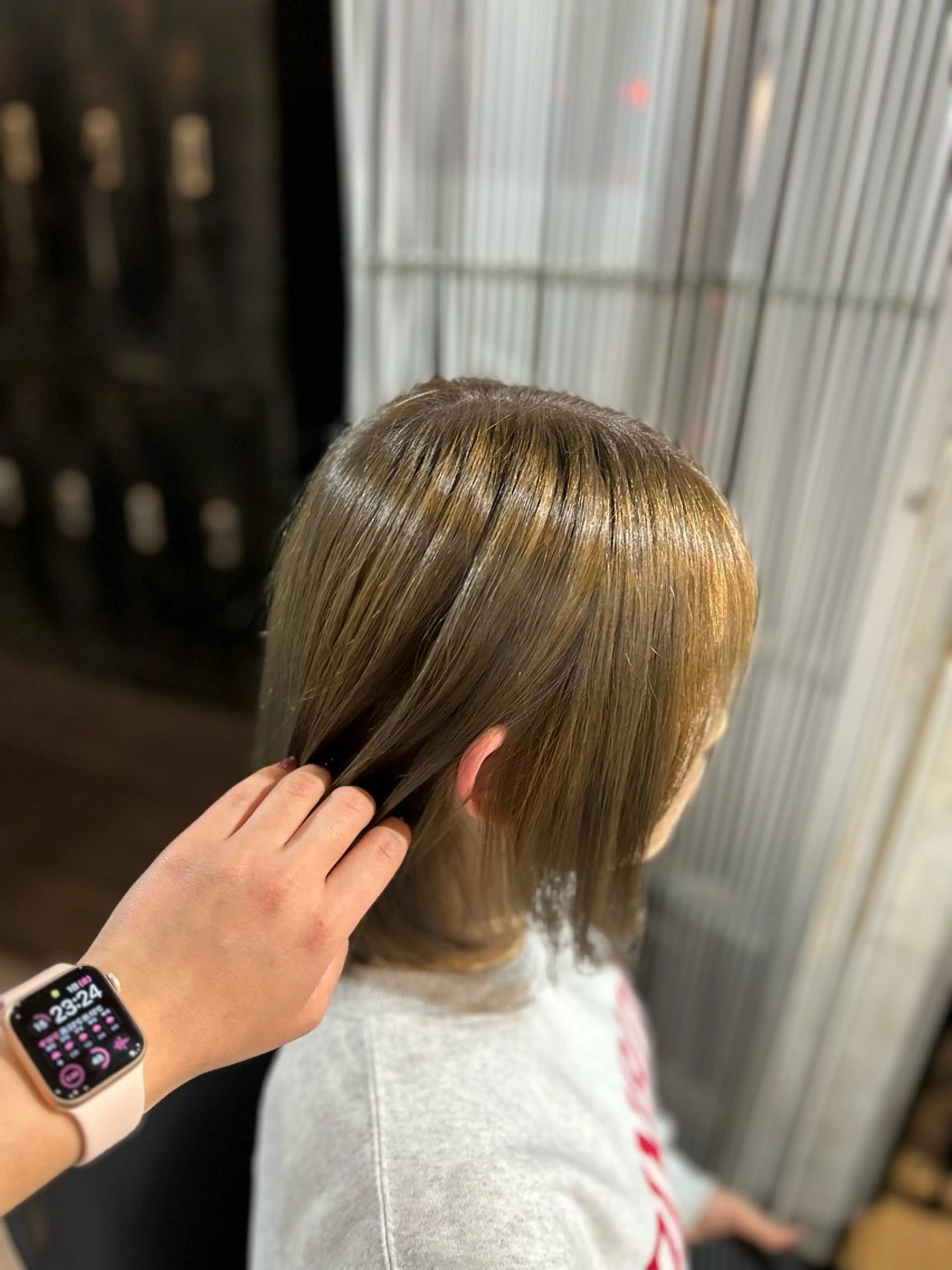 ミディアム 🌷ブリーチ縮毛矯正 /mina🌷のヘアスタイル