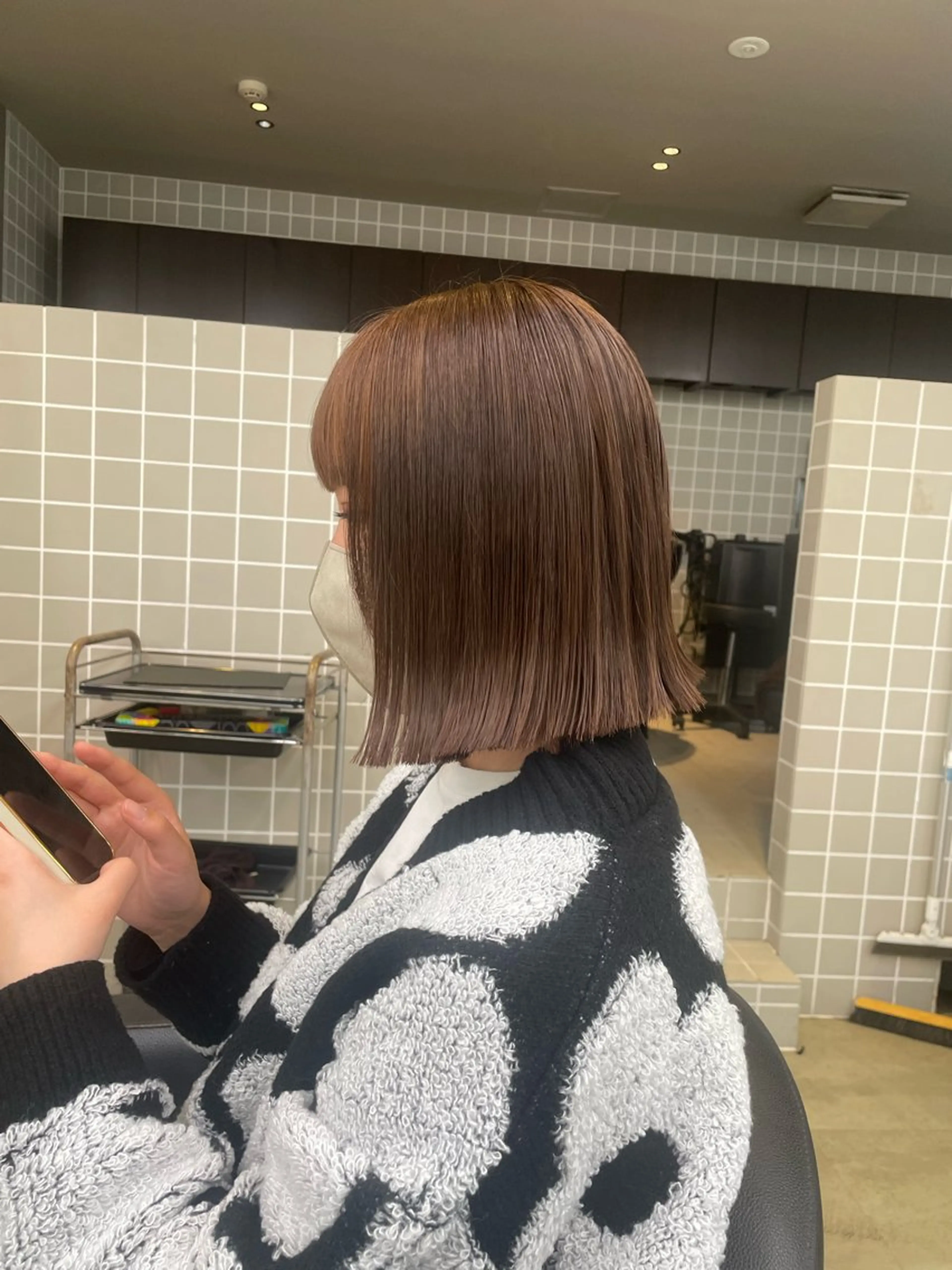 ショート カラー ヘアアレンジ ヘアカラー トリートメント ヘアセット 💗横浜美容室 💗HARUNAのヘアスタイル